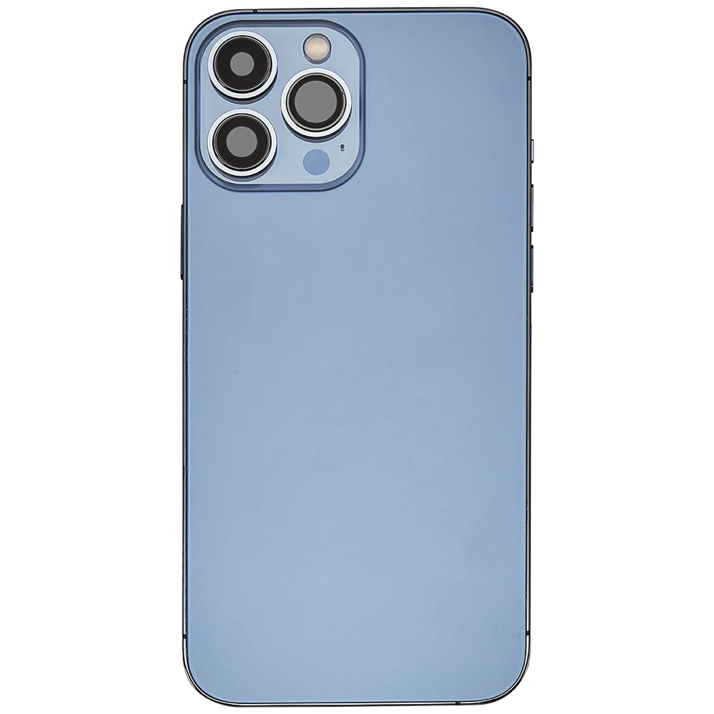Rückgehäuse mit Ladebuchsen-Flex und Kleinteilen für iPhone 13 Pro Max (US-Version) (ausgebautes Originalteil: Grade A) (Sierra Blue) – Bild 4