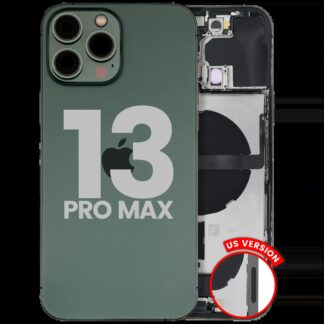 Rückgehäuse mit Ladebuchsen-Flex und Kleinteilen für iPhone 13 Pro Max (US-Version) (ausgebautes Originalteil: Grade B) (Alpine Green)