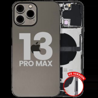 Rückgehäuse mit Ladebuchsen-Flex und Kleinteilen für iPhone 13 Pro Max (US-Version) (ausgebautes Originalteil: Grade C) (Graphite)