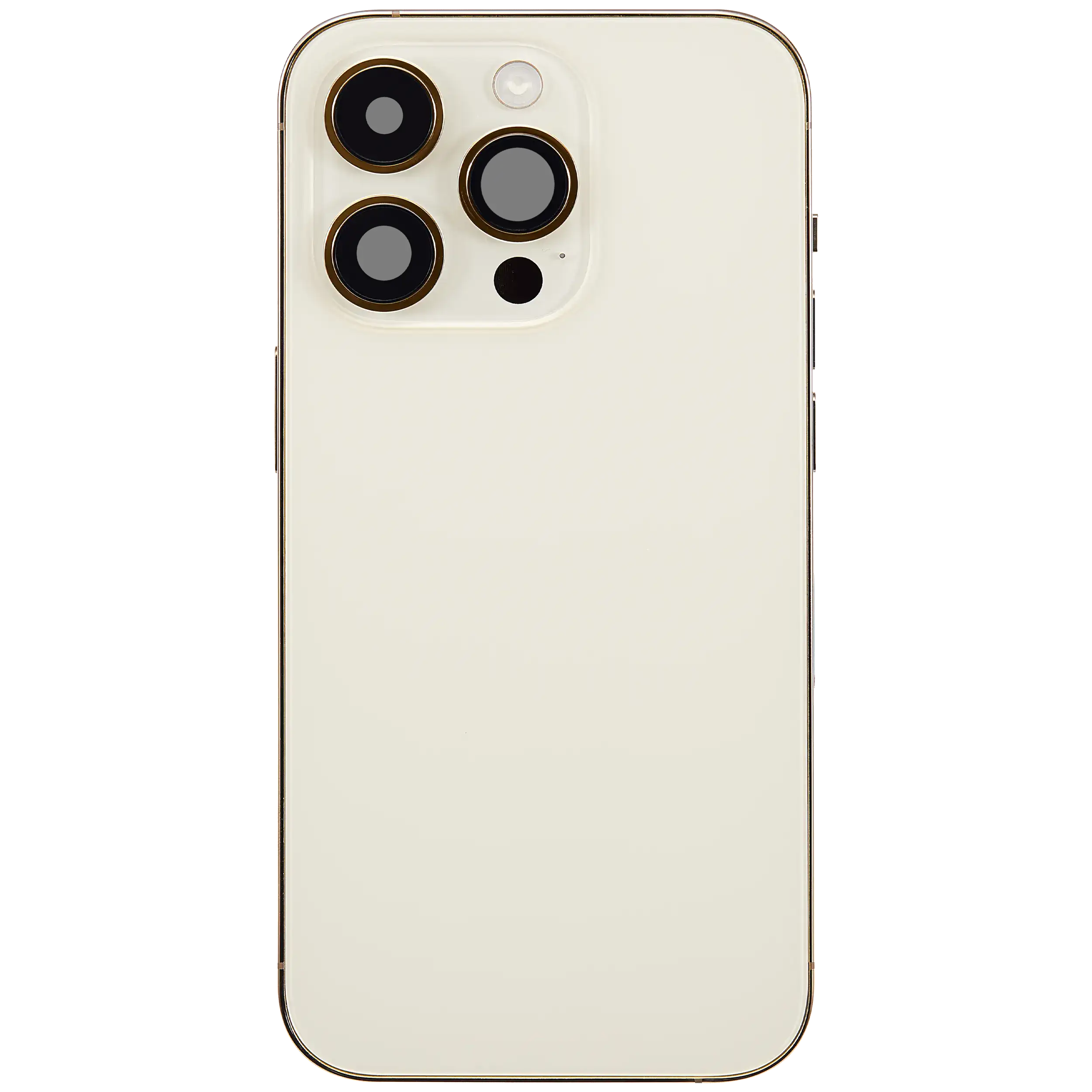 Rückgehäuse mit Ladebuchsen-Flex und Kleinteilen für iPhone 14 Pro (EU / globale Version) (ausgebautes Originalteil: Grade C) (Gold) – Bild 3