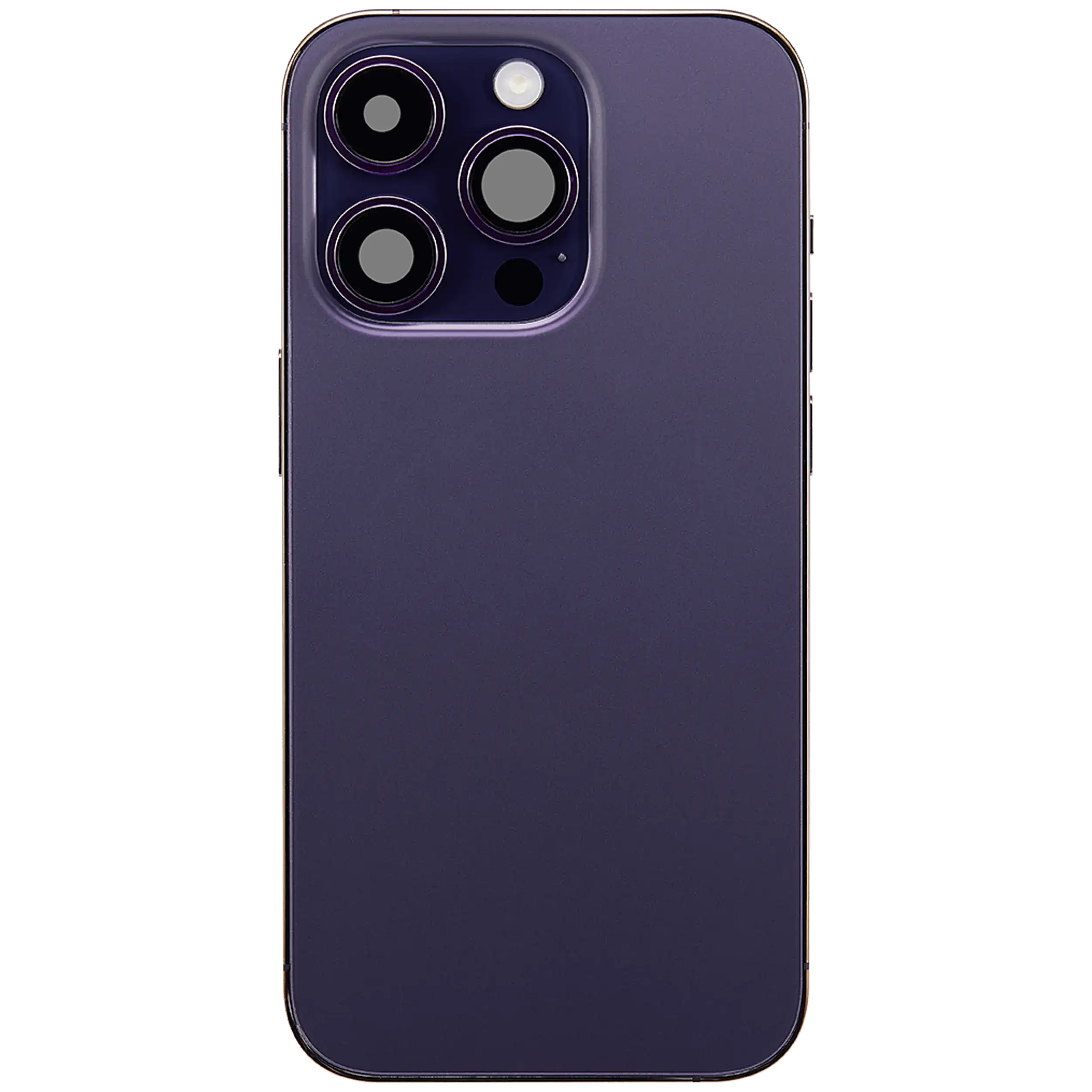 Rückgehäuse mit Ladebuchsen-Flex und Kleinteilen für iPhone 14 Pro (US-Version) (ausgebautes Originalteil: Grade C) (Deep Purple) – Bild 3