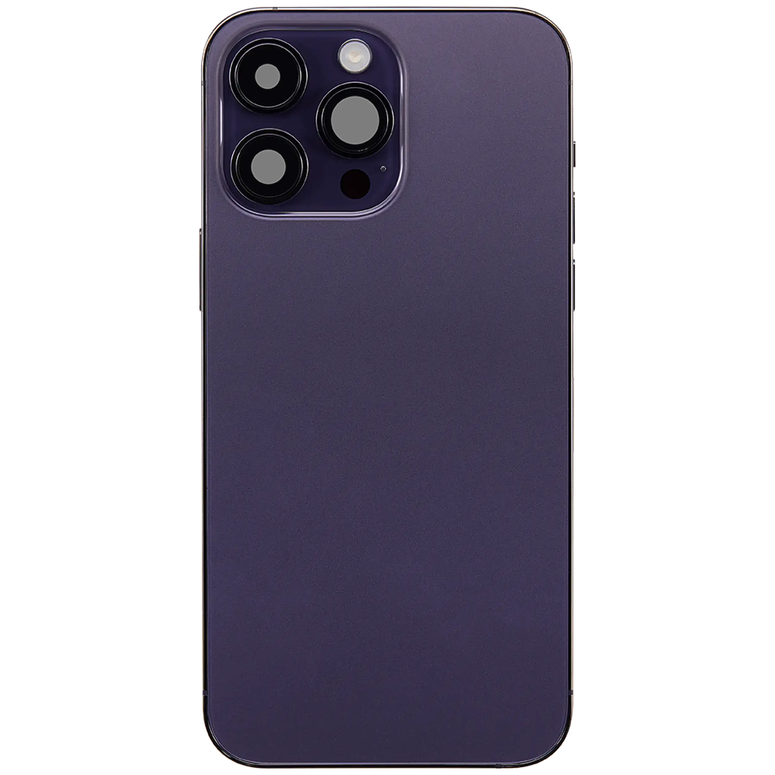 Rückgehäuse mit Ladebuchsen-Flex und Kleinteilen für iPhone 14 Pro Max (EU / globale Version) (ausgebautes Originalteil: Grade C) (Deep Purple) – Bild 3