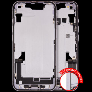 Mittelrahmen mit Ladebuchsen-Flex und Kleinteilen für iPhone 14 (EU / globale Version) (ausgebautes Originalteil: Grade B) (Purple (Violett))