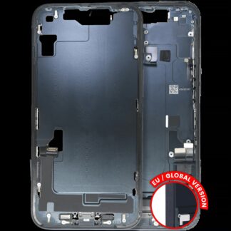 Mittelrahmen mit Ladebuchsen-Flex und Kleinteilen für iPhone 14 (EU / globale Version) (ausgebautes Originalteil: Grade C) (Midnight)