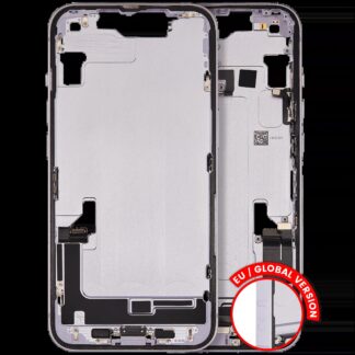 Mittelrahmen mit Ladebuchsen-Flex und Kleinteilen für iPhone 14 (EU / globale Version) (ausgebautes Originalteil: Grade C) (Purple (Violett))
