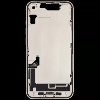 Mittelrahmen mit Ladebuchsen-Flex und Kleinteilen für iPhone 14 (US-Version) (ausgebautes Originalteil: Grade B) (Starlight)