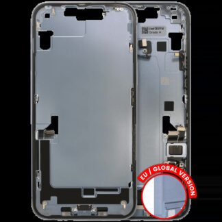 Mittelrahmen mit Ladebuchsen-Flex und Kleinteilen für iPhone 14 Plus (EU / globale Version) (ausgebautes Originalteil: Grade C) (Blue (Blau))