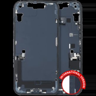Mittelrahmen mit Ladebuchsen-Flex und Kleinteilen für iPhone 14 Plus (EU / globale Version) (ausgebautes Originalteil: Grade C) (Midnight)
