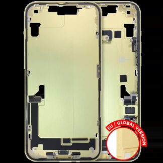 Mittelrahmen mit Ladebuchsen-Flex und Kleinteilen für iPhone 14 Plus (EU / globale Version) (ausgebautes Originalteil: Grade C) (Yellow)