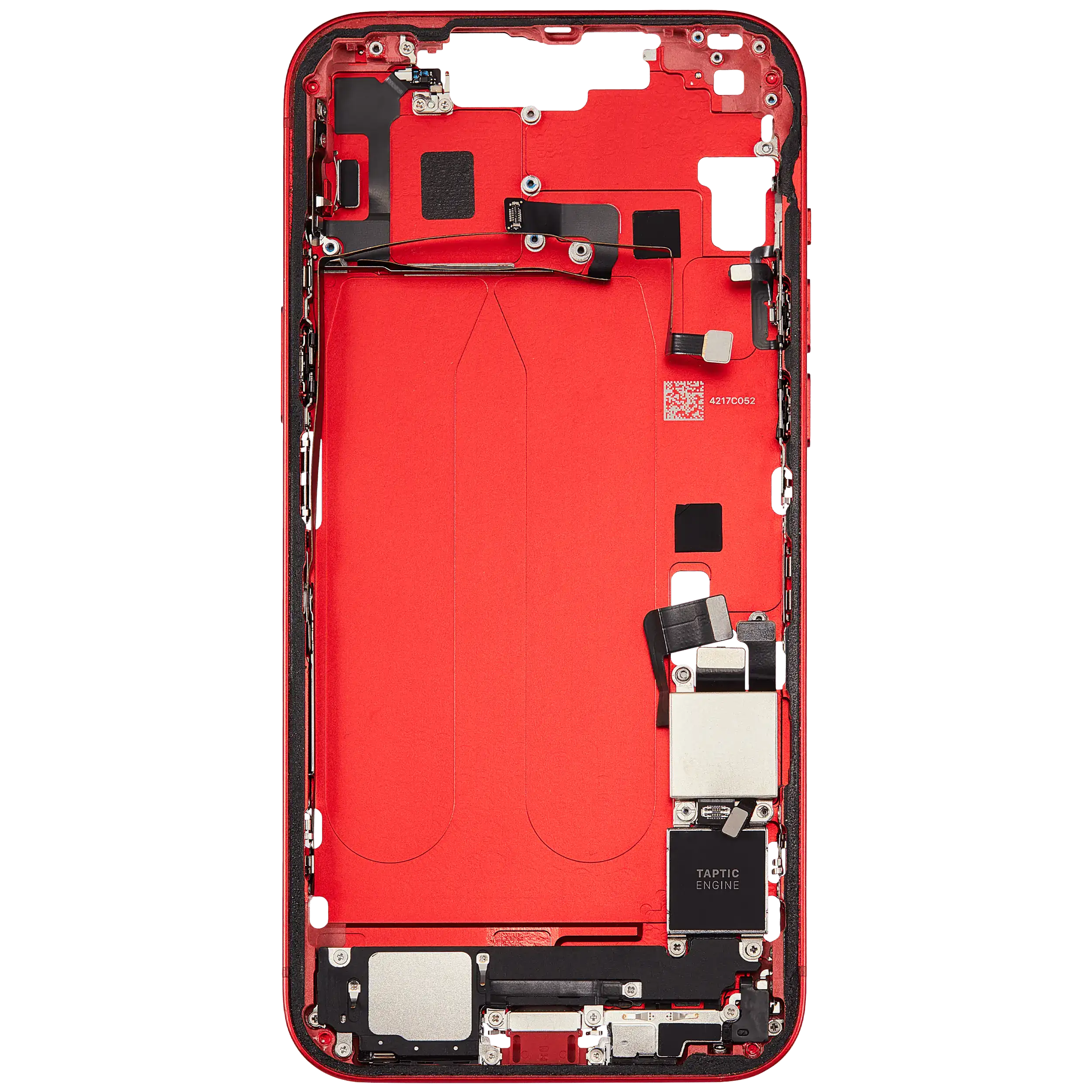 Mittelrahmen mit Ladebuchsen-Flex und Kleinteilen für iPhone 14 Plus (US-Version) (ausgebautes Originalteil: Grade A) (Red (Rot)) – Bild 4