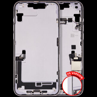 Mittelrahmen mit Ladebuchsen-Flex und Kleinteilen für iPhone 14 Plus (US-Version) (ausgebautes Originalteil: Grade B) (Purple (Violett))