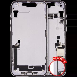 Mittelrahmen mit Ladebuchsen-Flex und Kleinteilen für iPhone 14 Plus (US-Version) (ausgebautes Originalteil: Grade C) (Purple (Violett))