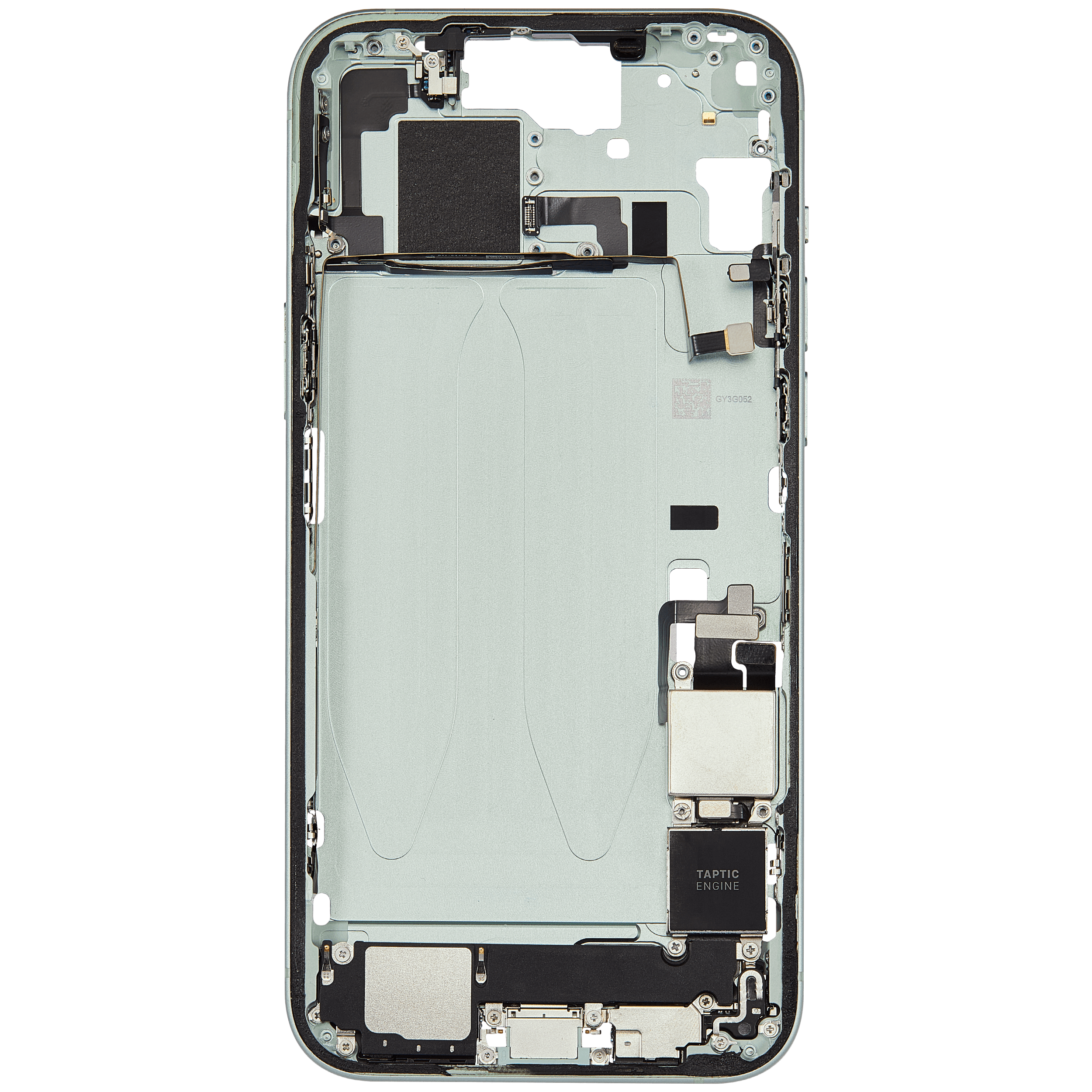 Mittelrahmen mit Ladebuchsen-Flex und Kleinteilen für iPhone 15 Plus (US-Version) (ausgebautes Originalteil: Grade A) (Green (Grün)) – Bild 4