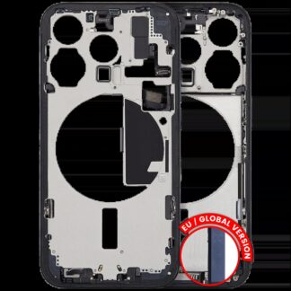 Mittelrahmen mit Ladebuchsen-Flex und Kleinteilen für iPhone 15 Pro (EU / globale Version) (ausgebautes Originalteil: Grade C) (Blue Titanium)