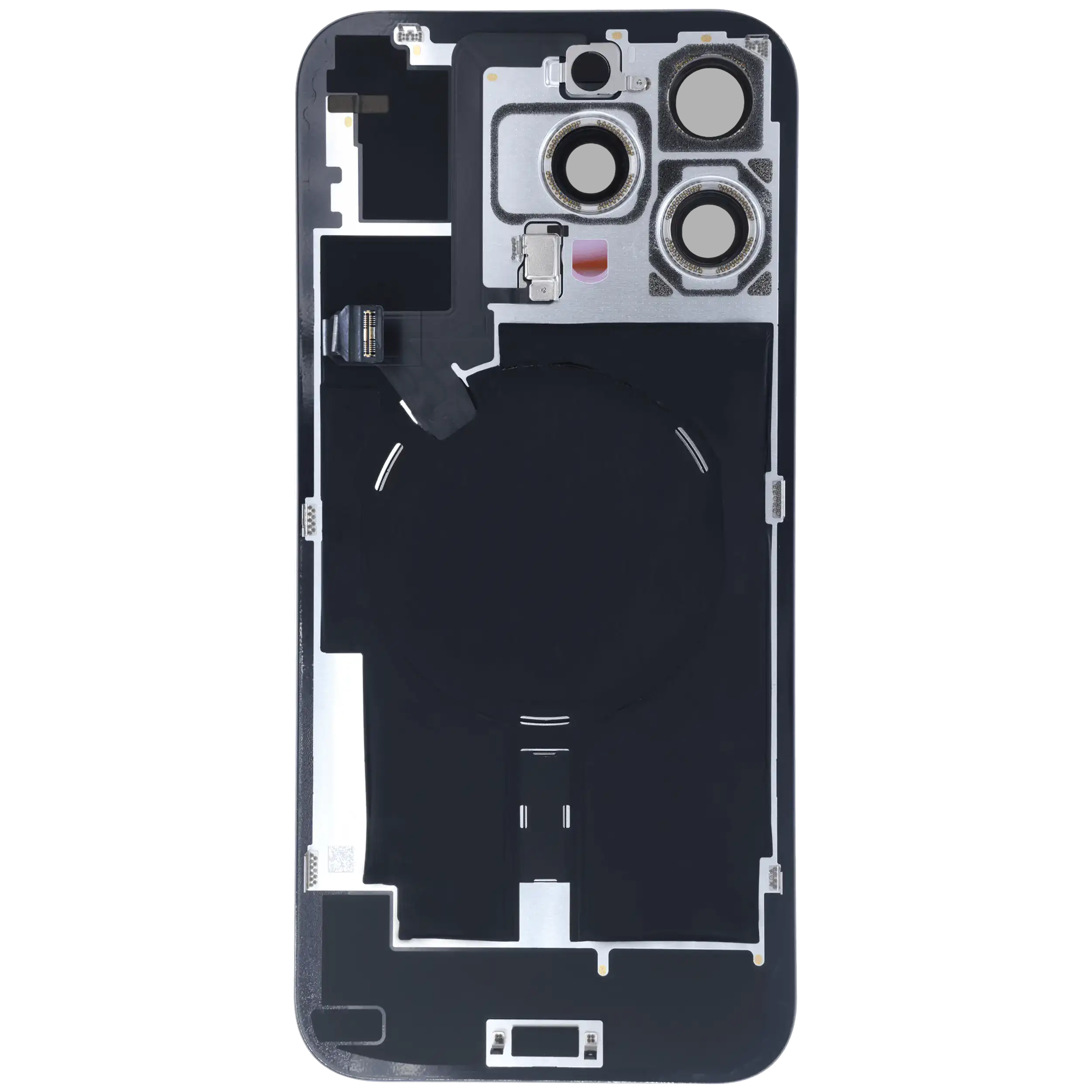 Rückglas mit MagSafe Magnet & NFC & Taschenlampen-Flexkabel für iPhone 16 Pro Max (Service Pack) (Natural Titanium) – Bild 4