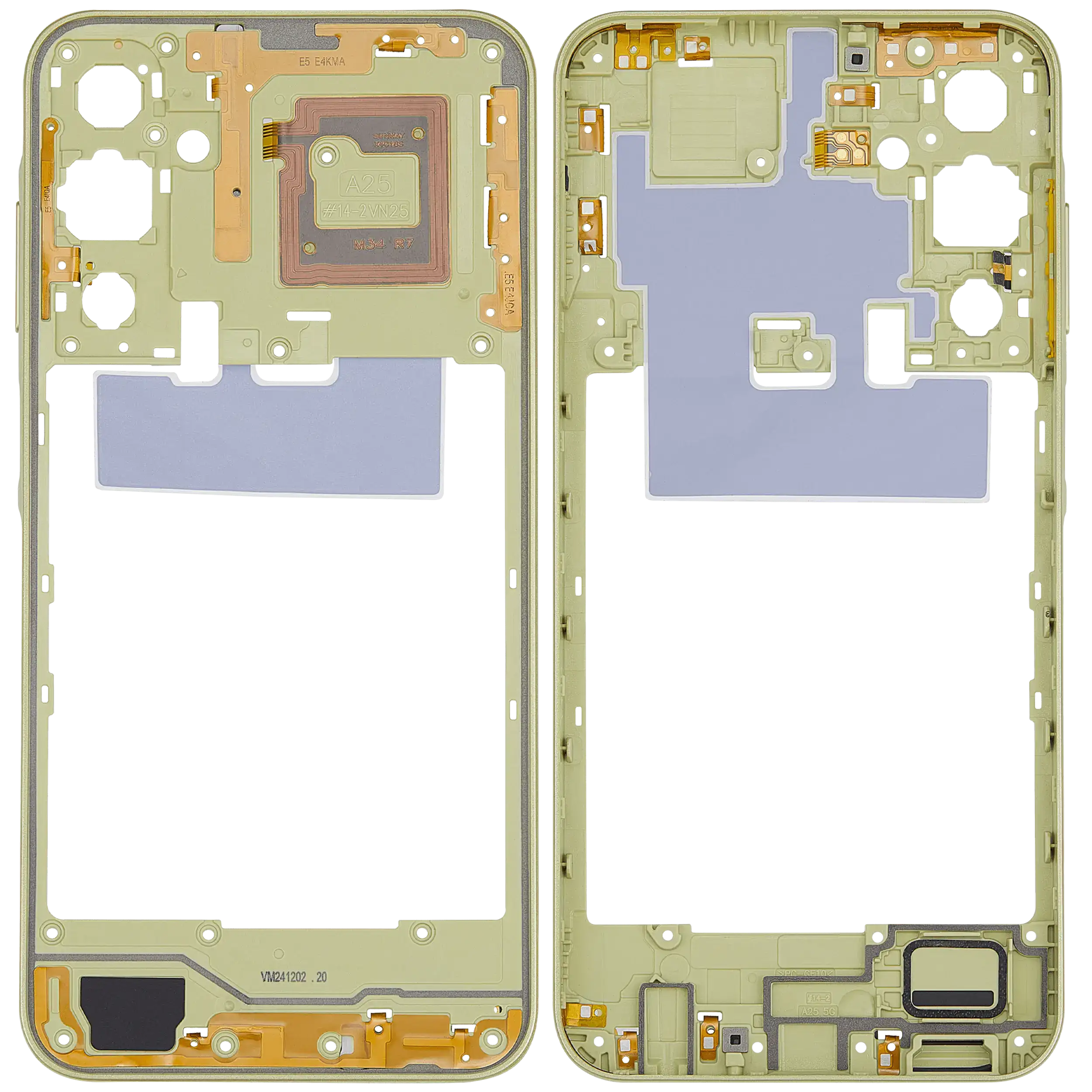 Mittelrahmen für Samsung Galaxy A25 5G (A256 / 2023) (Personality Yellow) – Bild 2