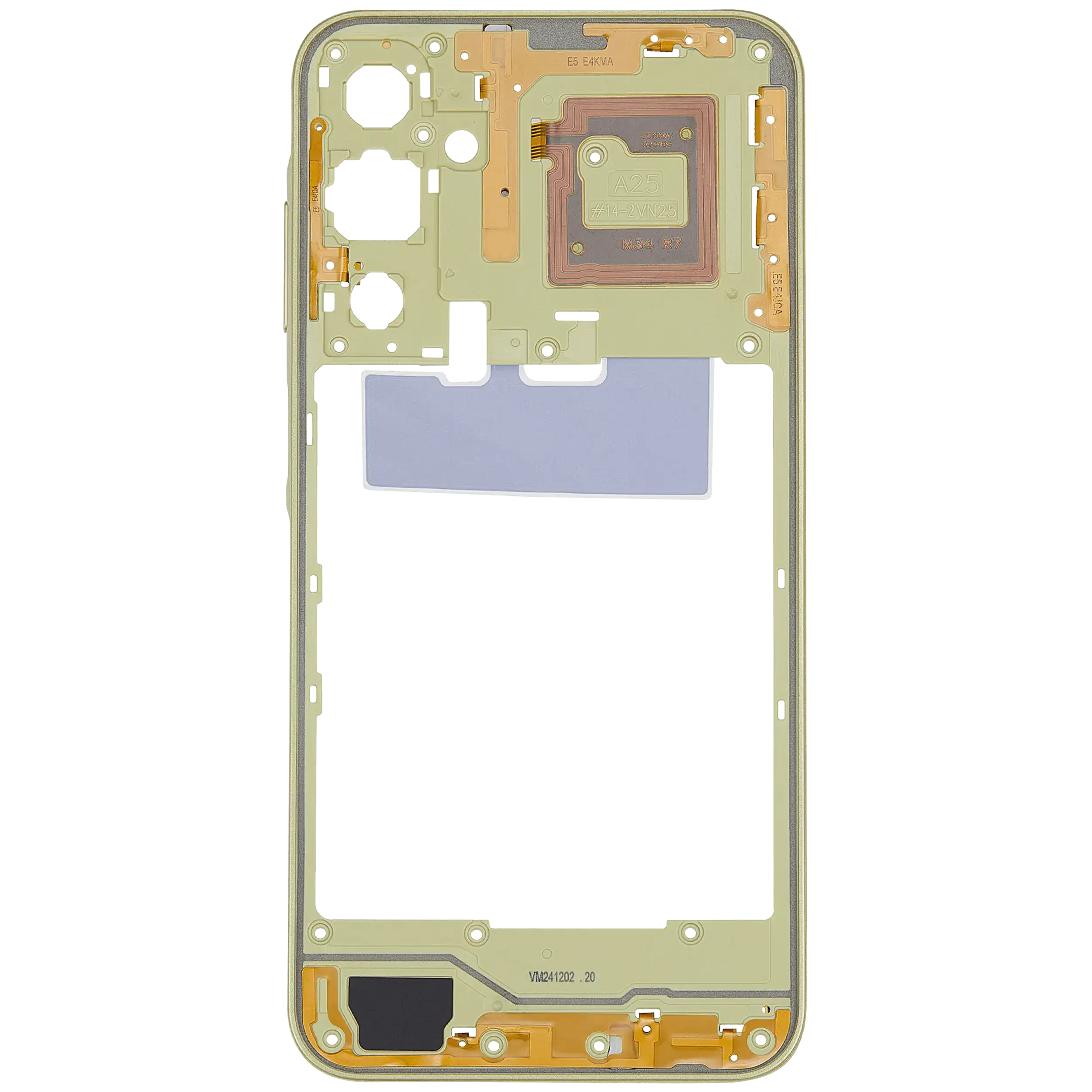 Mittelrahmen für Samsung Galaxy A25 5G (A256 / 2023) (Personality Yellow) – Bild 3