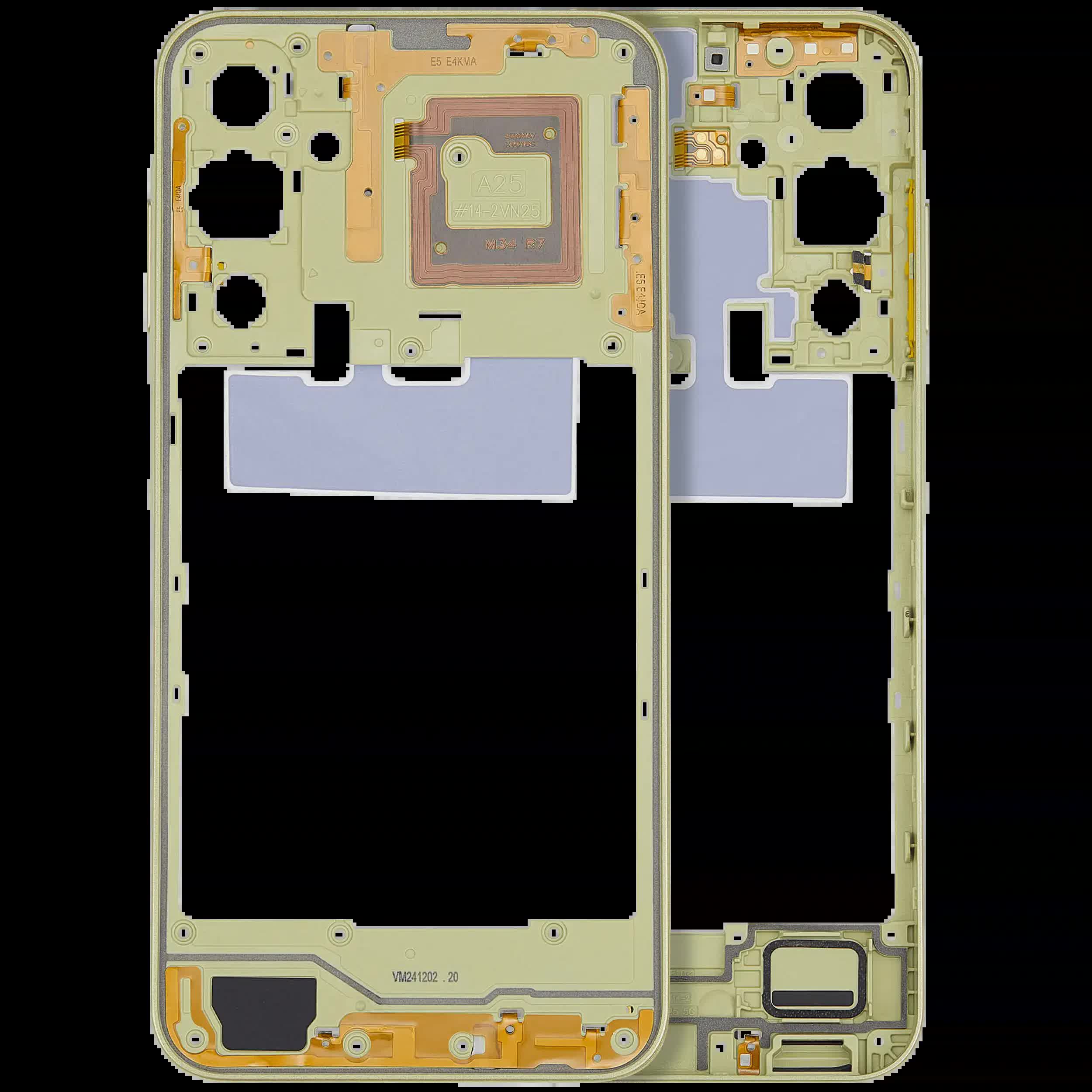 Mittelrahmen für Samsung Galaxy A25 5G (A256 / 2023) (Personality Yellow)