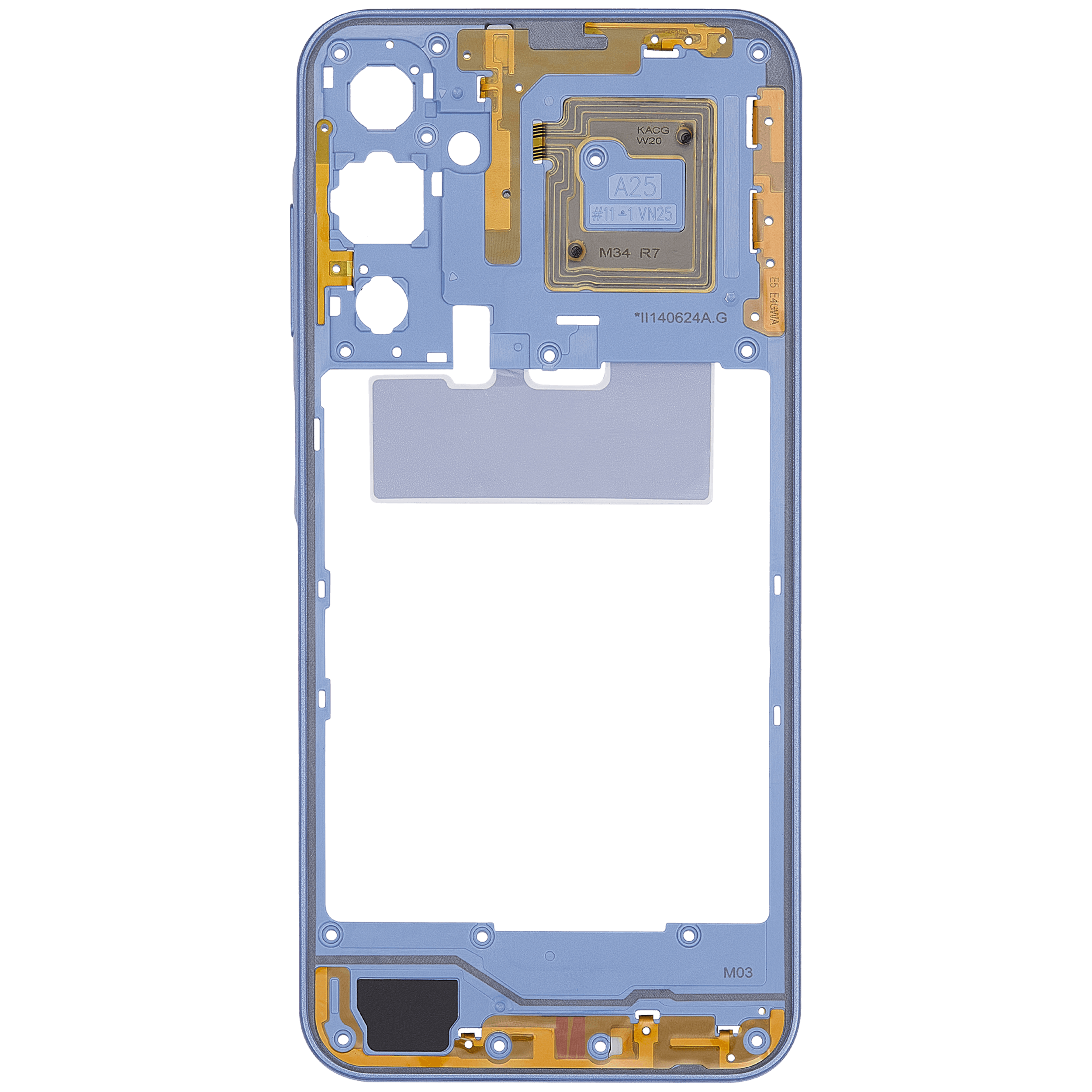 Mittelrahmen für Samsung Galaxy A25 5G (A256 / 2023) (Optimistic Blue) – Bild 3