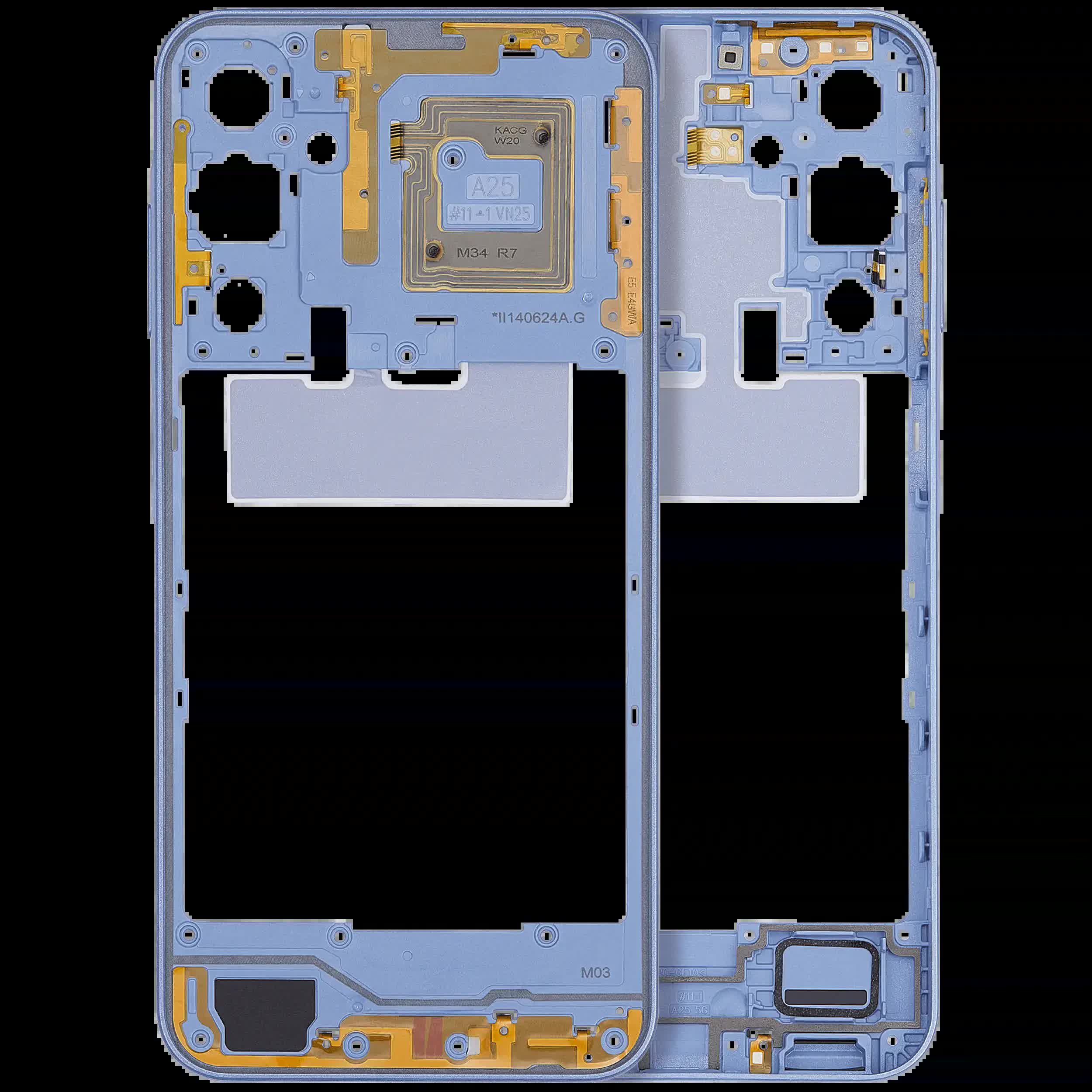 Mittelrahmen für Samsung Galaxy A25 5G (A256 / 2023) (Optimistic Blue)