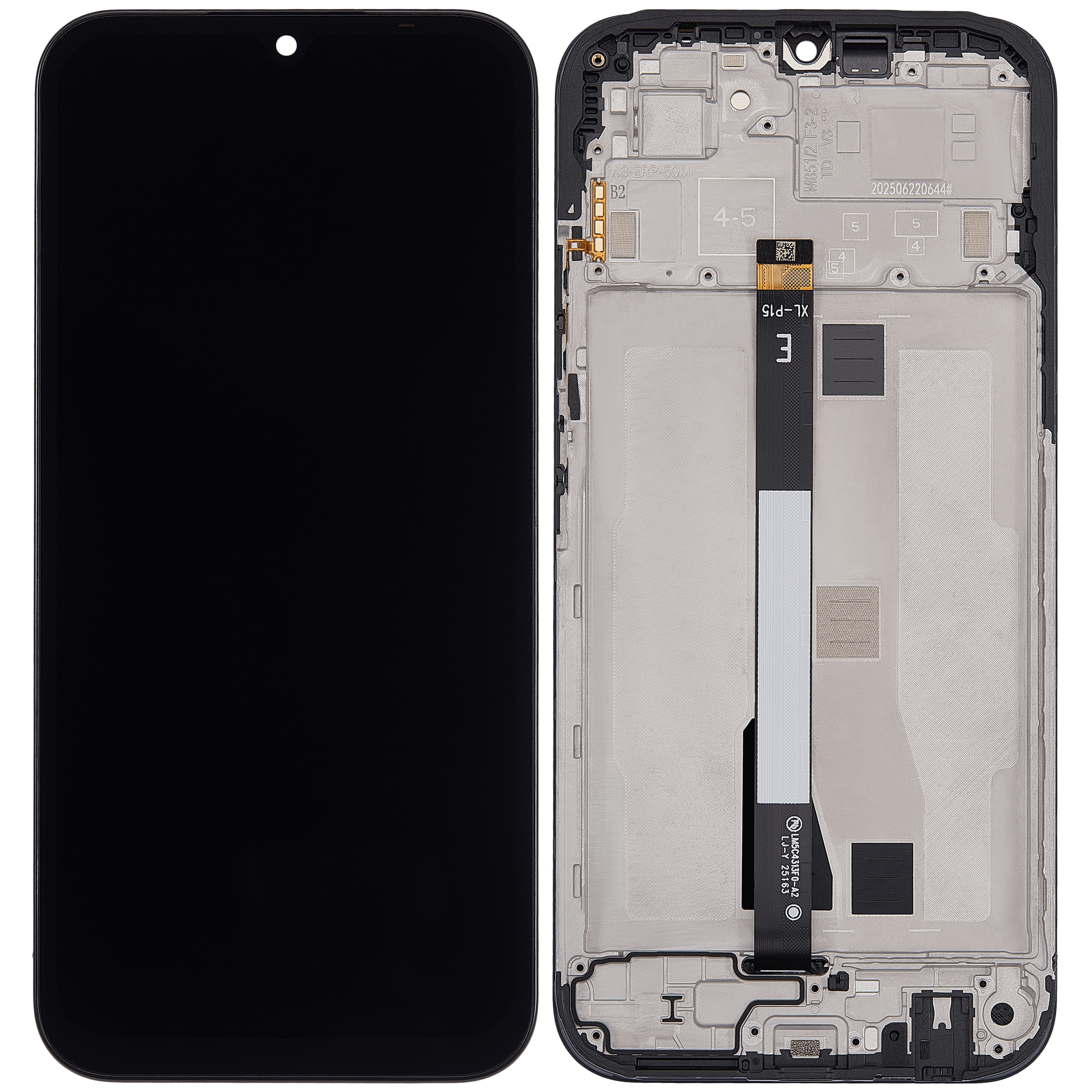 LCD Display mit Rahmen für Xiaomi Redmi 15C 4G (EU Version) (professionell aufgearbeitet) – Bild 2