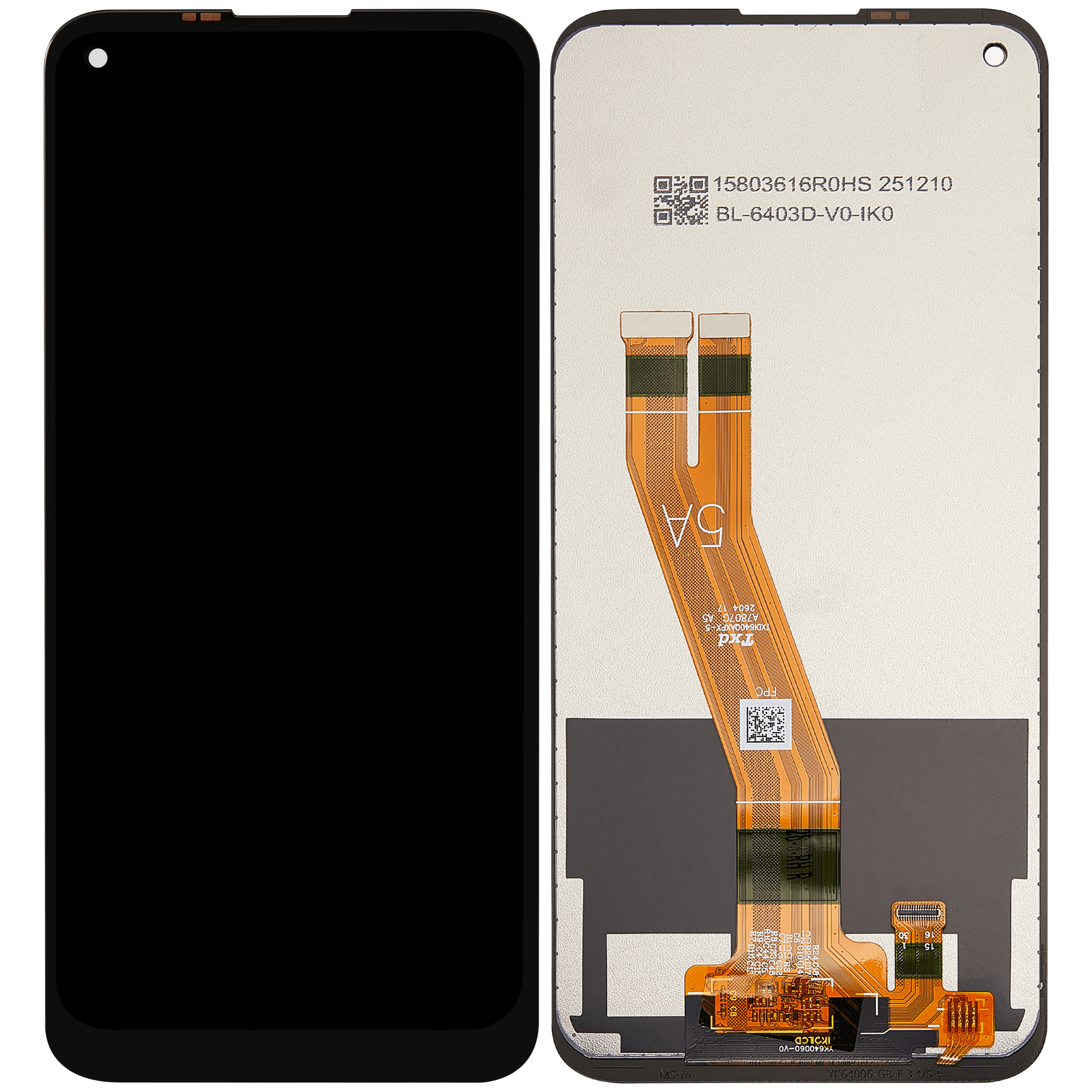 LCD Display ohne Rahmen für Nokia 5.4 (professionell aufgearbeitet) – Bild 2