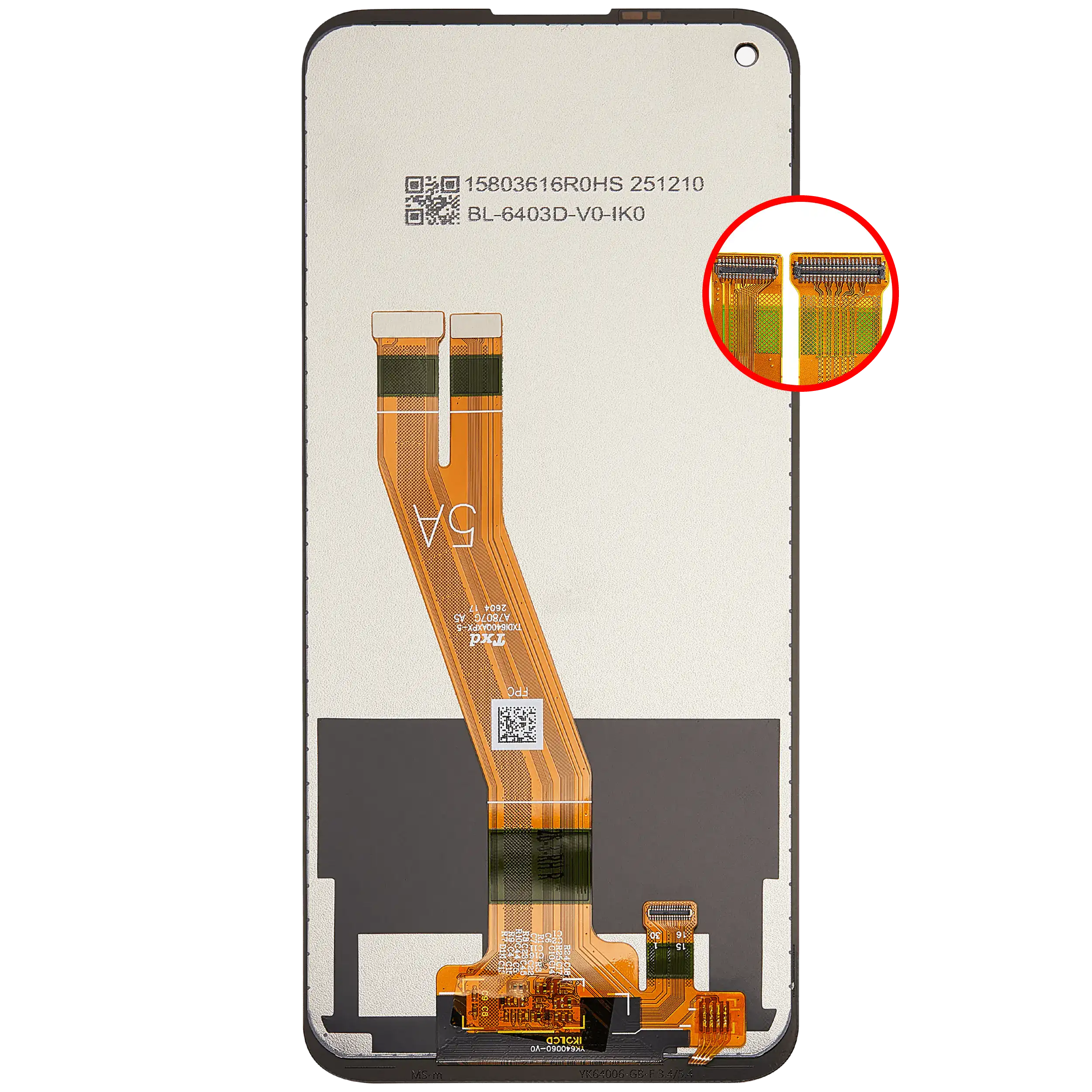 LCD Display ohne Rahmen für Nokia 5.4 (professionell aufgearbeitet) – Bild 4