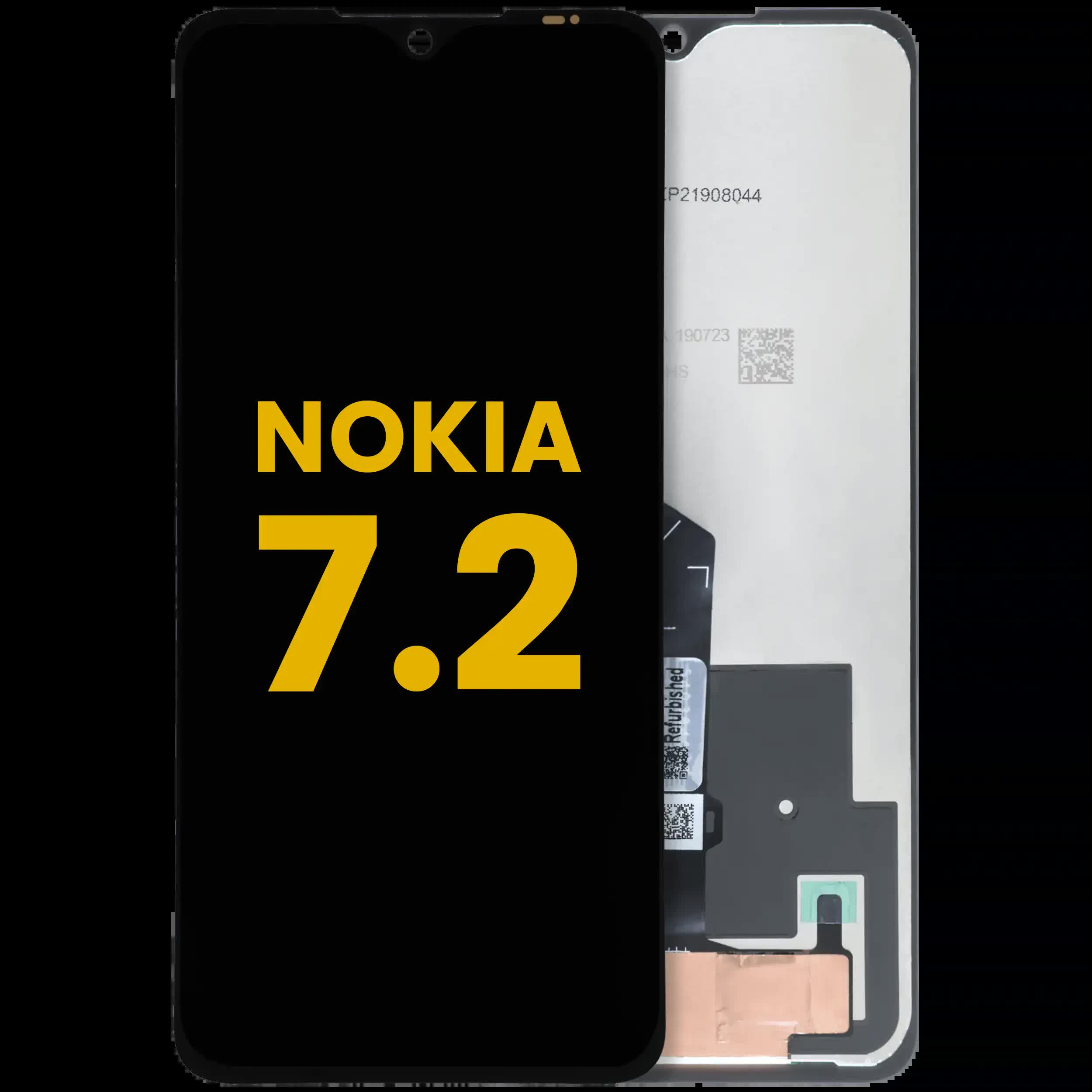 LCD Display ohne Rahmen für Nokia 7.2 (professionell aufgearbeitet)