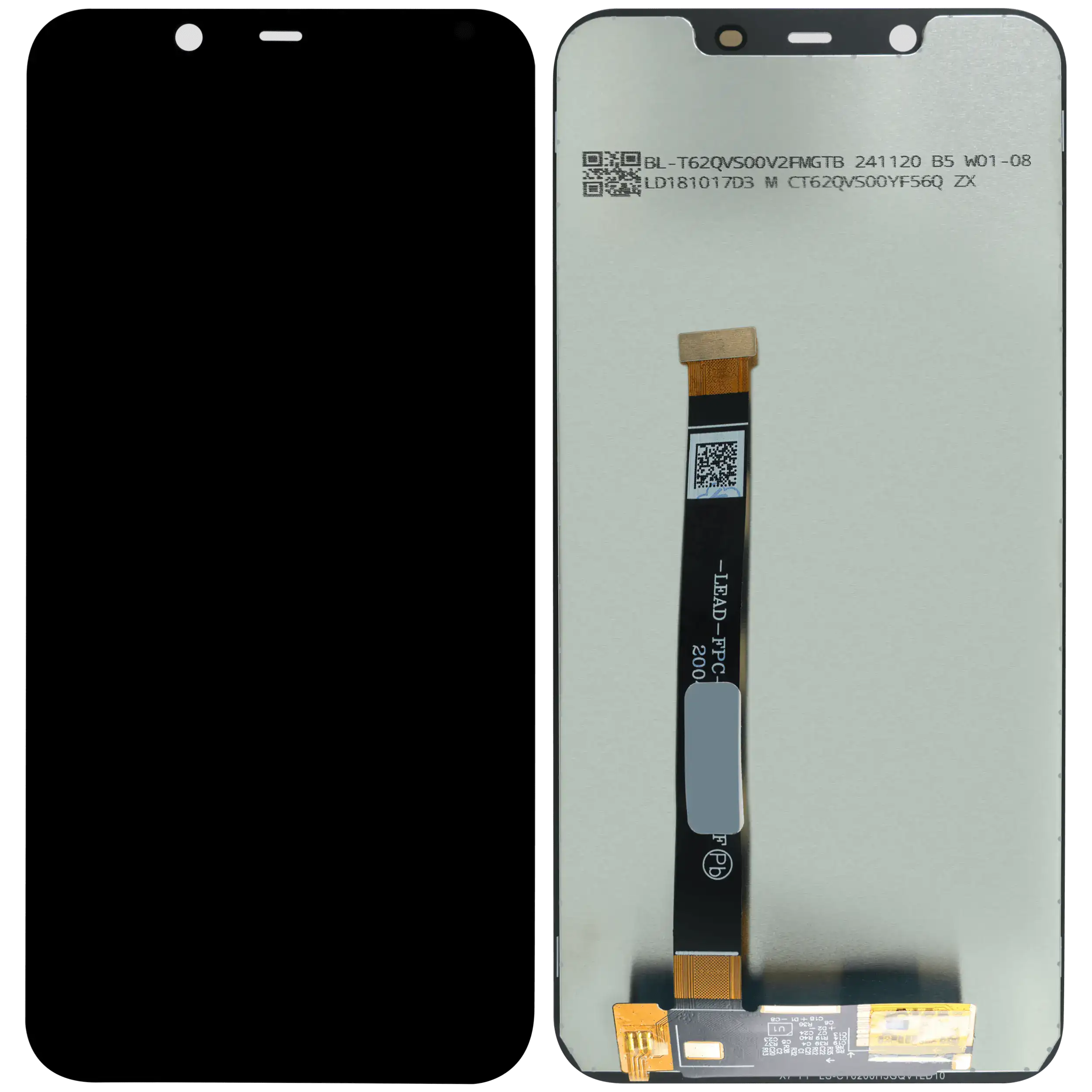 LCD Display ohne Rahmen für Nokia 8.1 (Aftermarket Plus) – Bild 2