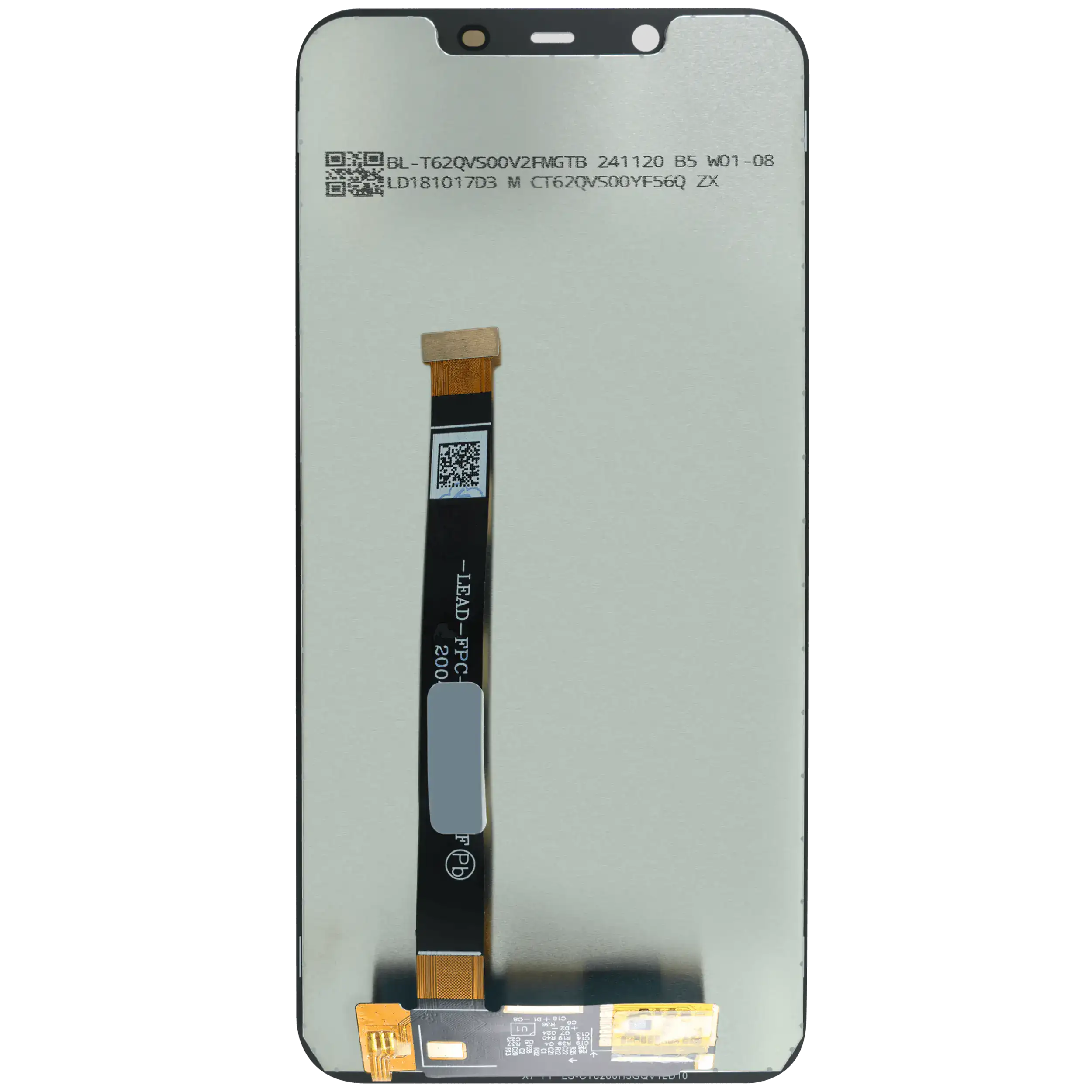 LCD Display ohne Rahmen für Nokia 8.1 (Aftermarket Plus) – Bild 4