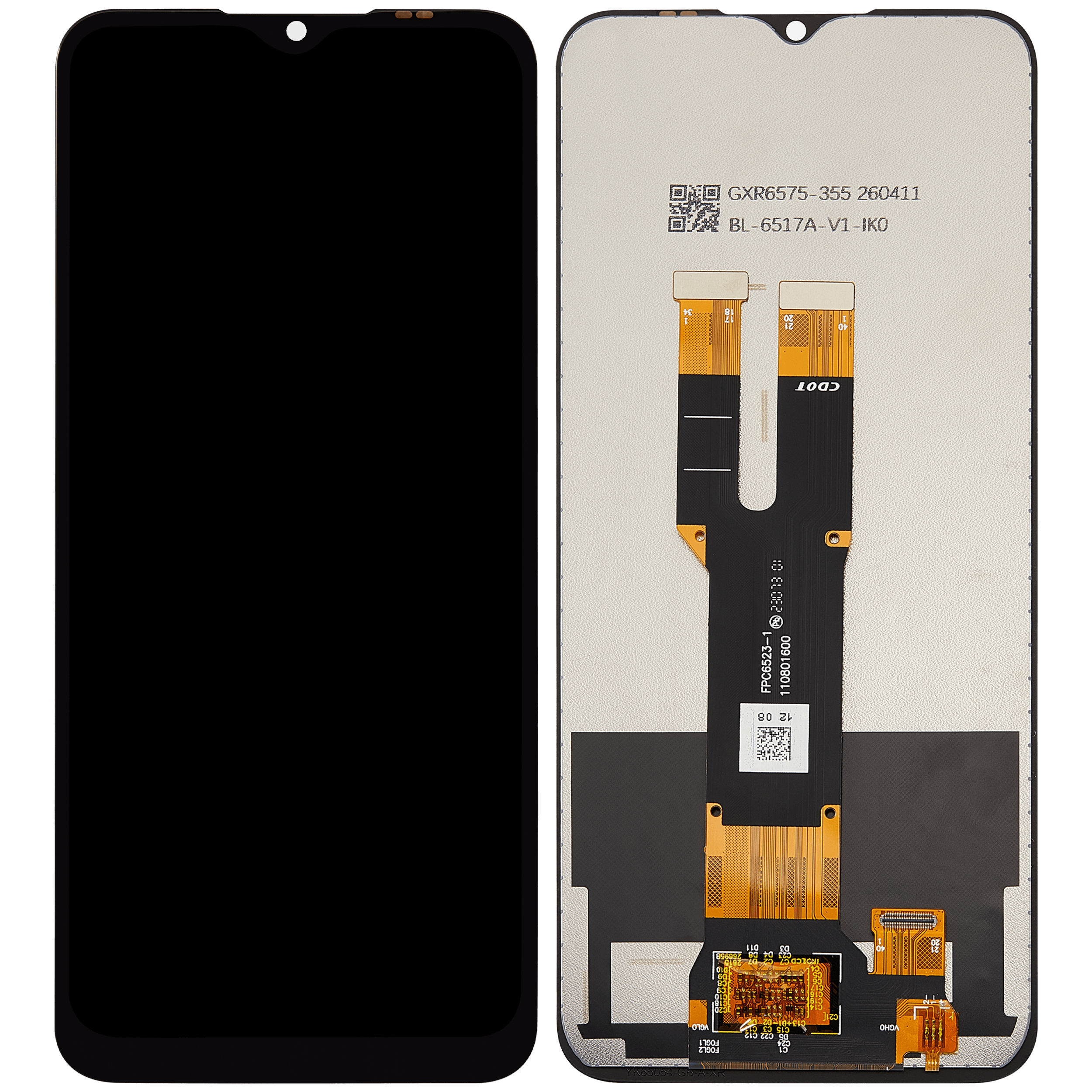 LCD Display ohne Rahmen für Nokia C32 (professionell aufgearbeitet) – Bild 2