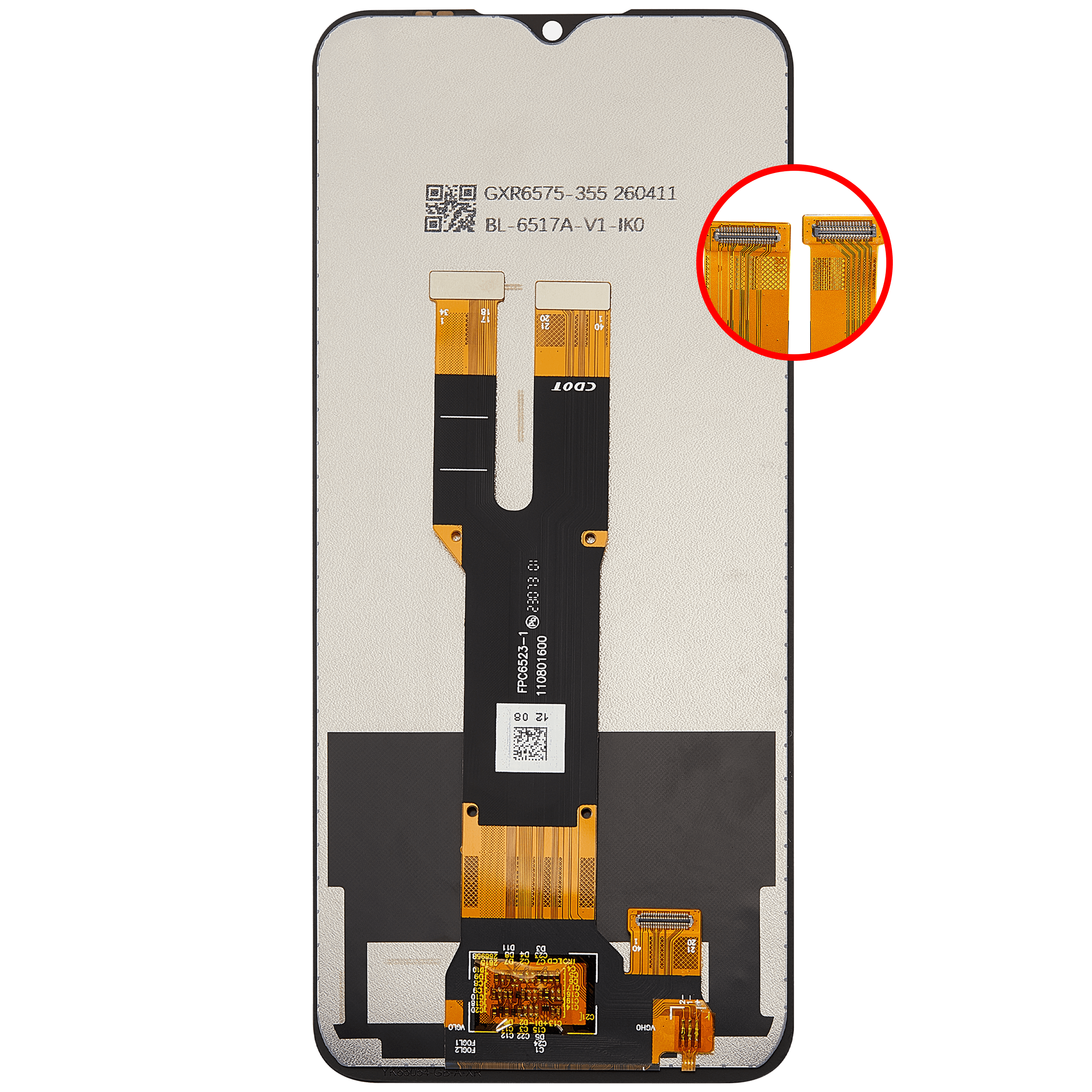 LCD Display ohne Rahmen für Nokia C32 (professionell aufgearbeitet) – Bild 4