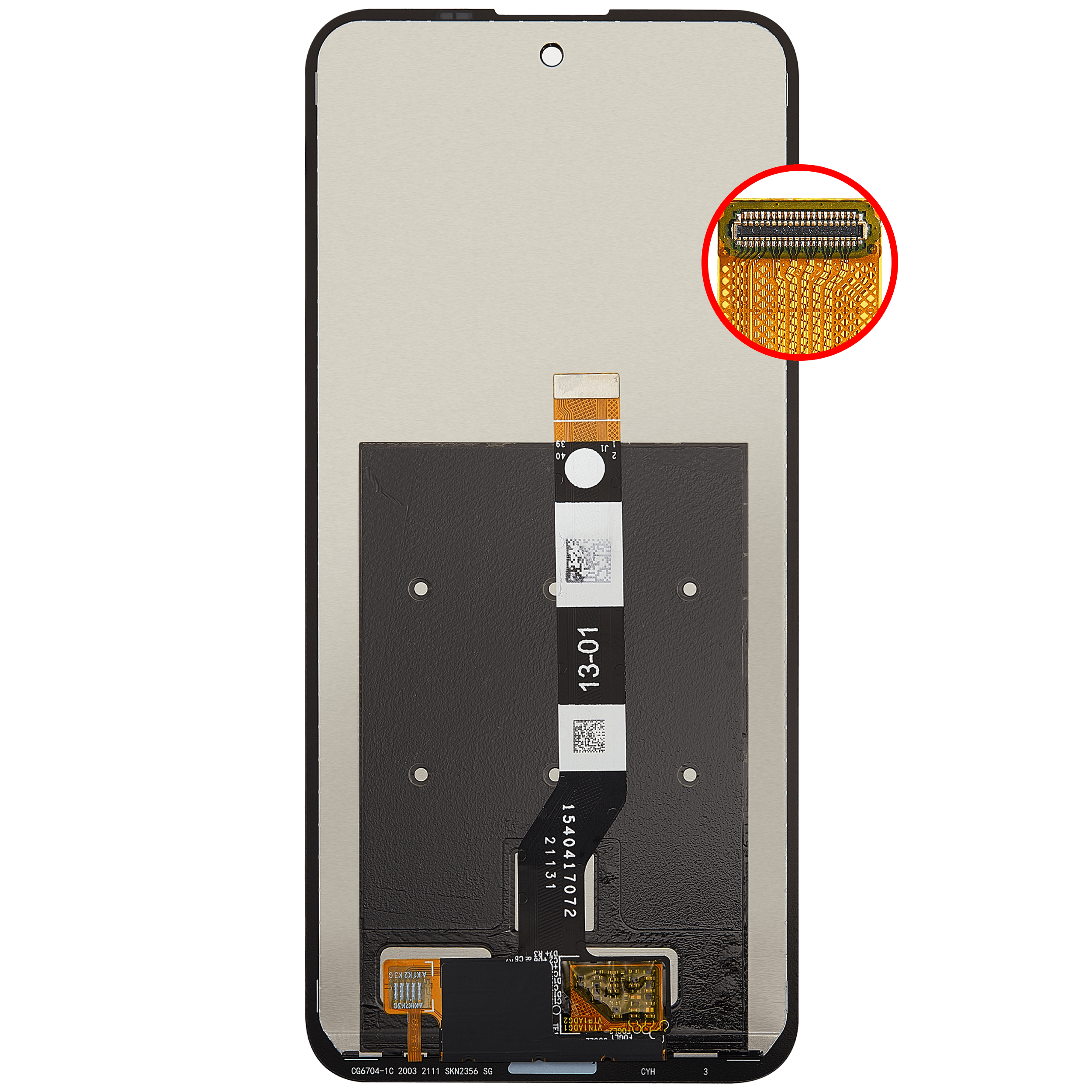 LCD Display ohne Rahmen für Nokia X20 (professionell aufgearbeitet) – Bild 4