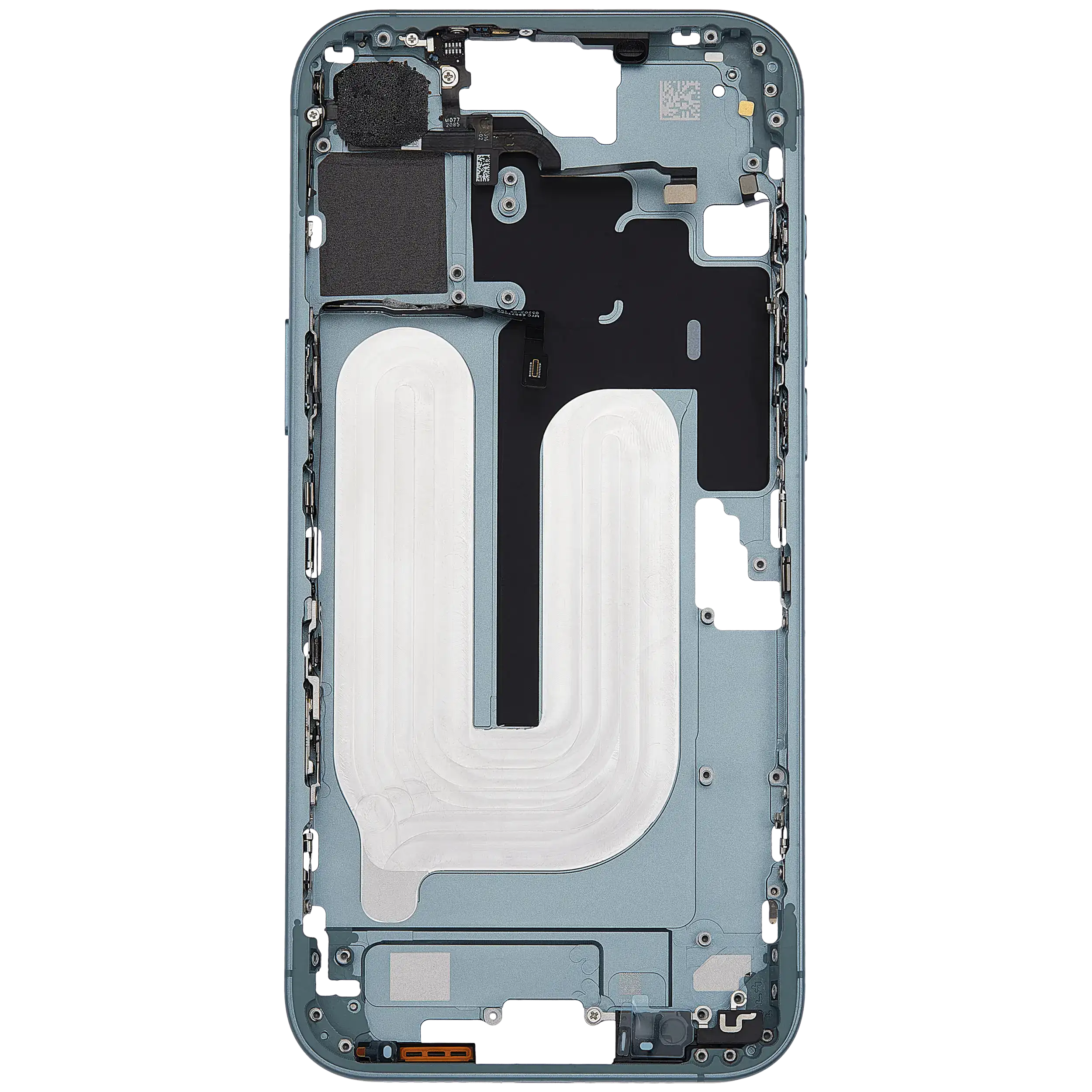 Mittelrahmen mit Power und Lautstärketaste für iPhone 16 Plus (US-Version) (Aftermarket Plus) (Teal) – Bild 4