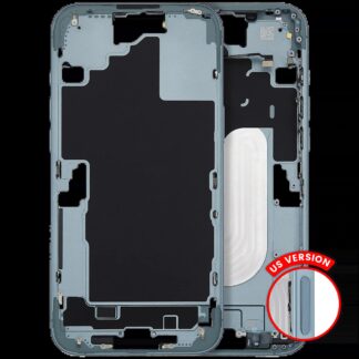 Mittelrahmen mit Power und Lautstärketaste für iPhone 16 Plus (US-Version) (Aftermarket Plus) (Teal)