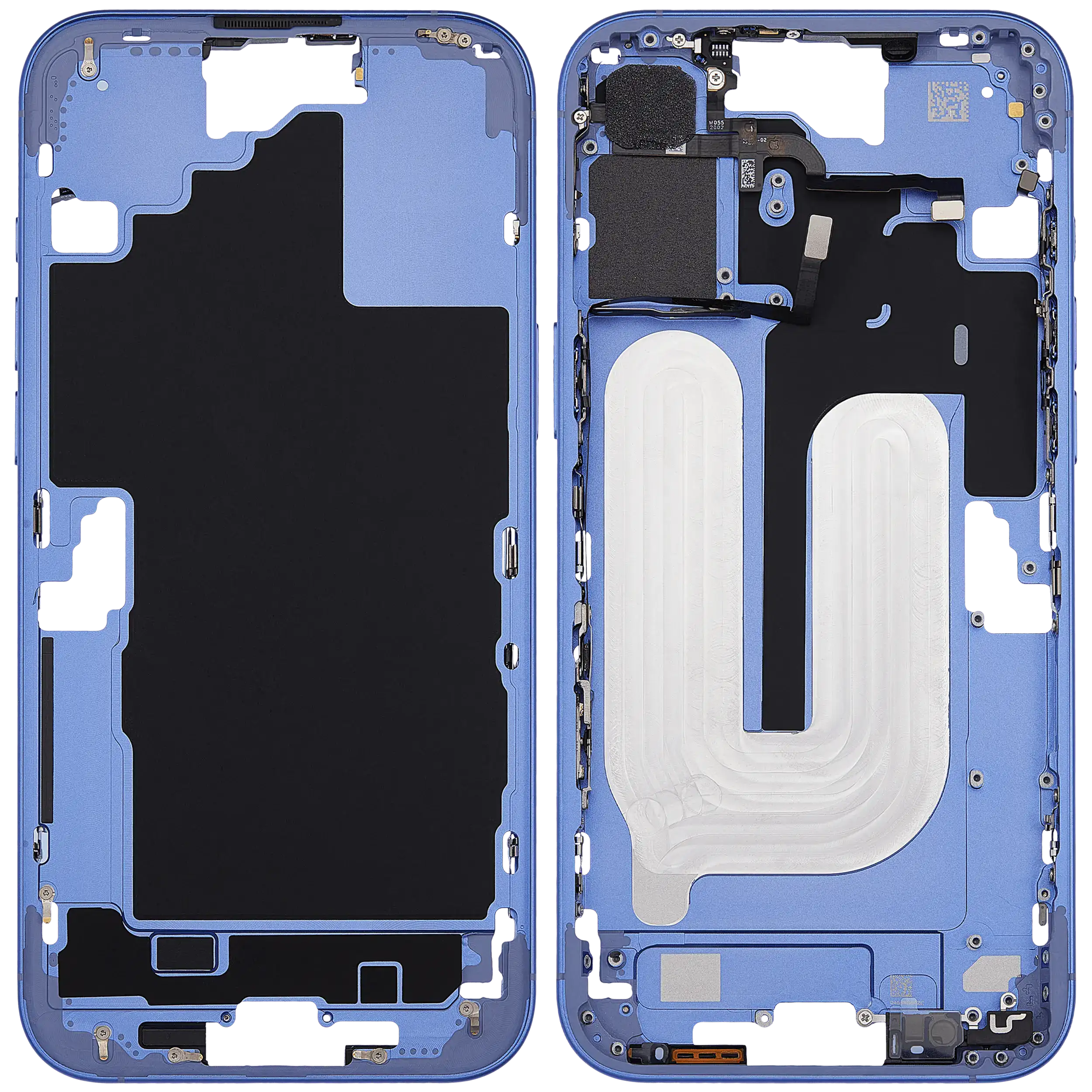 Mittelrahmen mit Power und Lautstärketaste für iPhone 16 Plus (US-Version) (Aftermarket Plus) (Ultramarine) – Bild 2