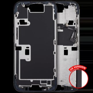 Mittelrahmen mit Power und Lautstärketaste für iPhone 16 Pro (US-Version) (Aftermarket Plus) (Black Titanium)