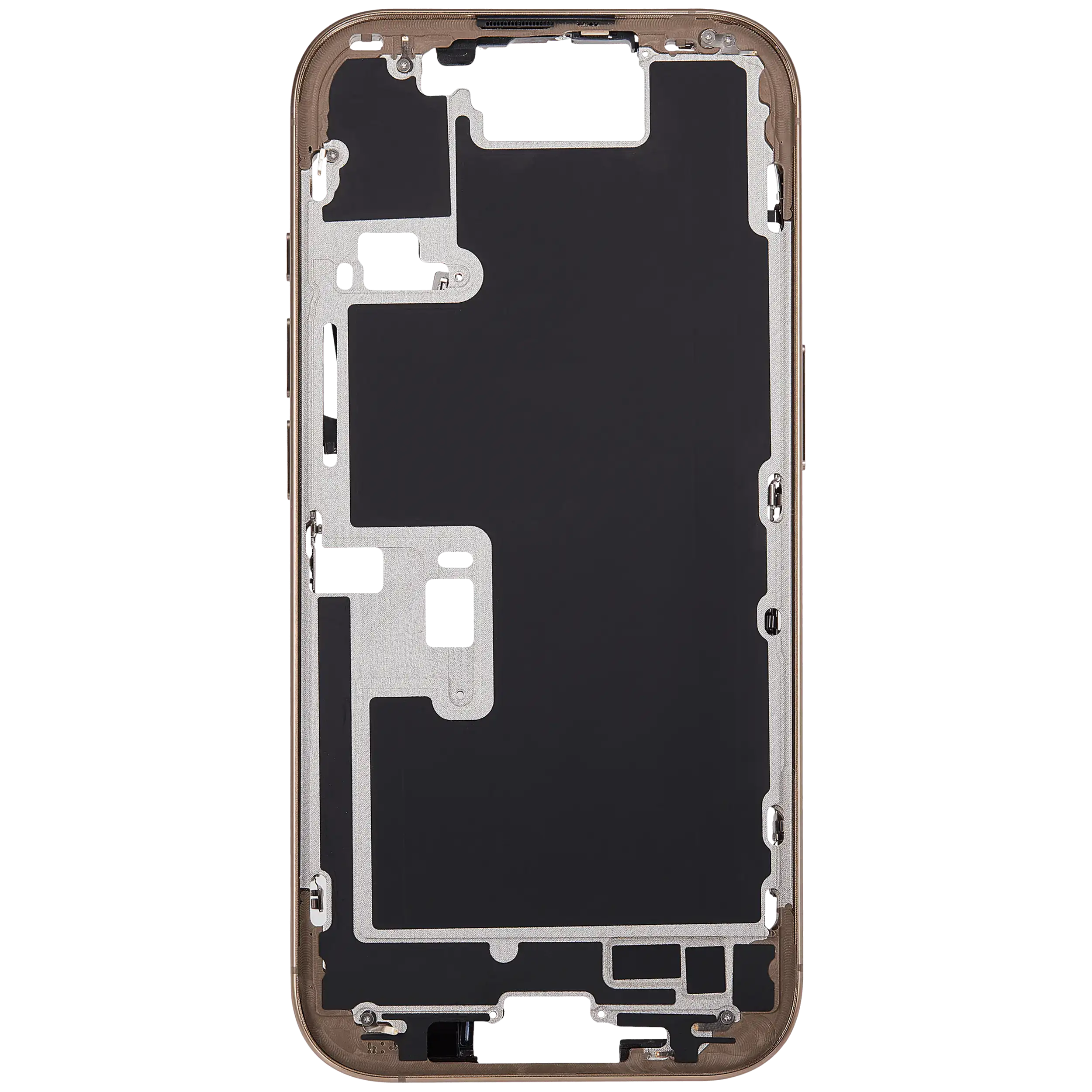 Mittelrahmen mit Power und Lautstärketaste für iPhone 16 Pro (US-Version) (Aftermarket Plus) (Desert Titanium) – Bild 3