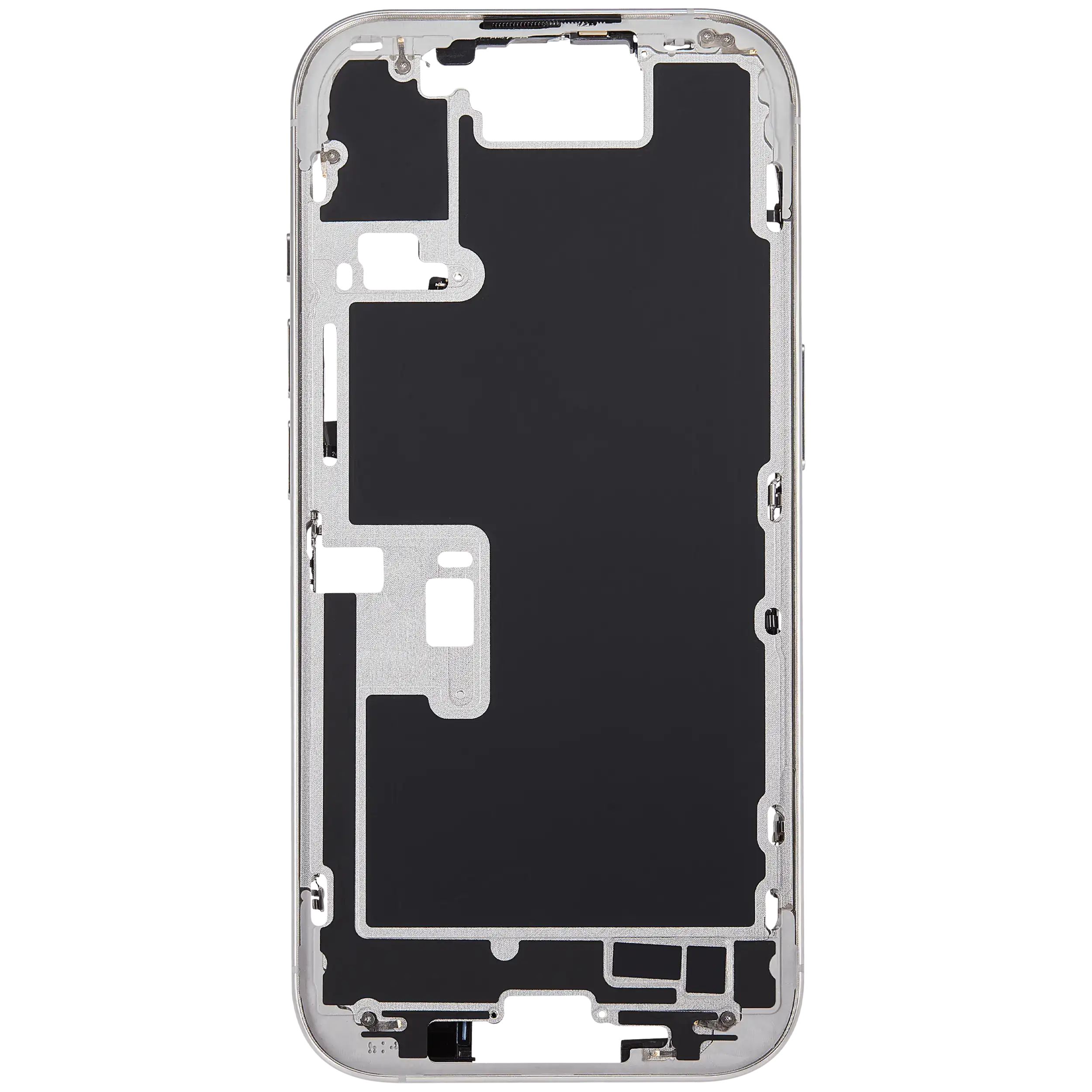 Mittelrahmen mit Power und Lautstärketaste für iPhone 16 Pro (US-Version) (Aftermarket Plus) (White Titanium) – Bild 3