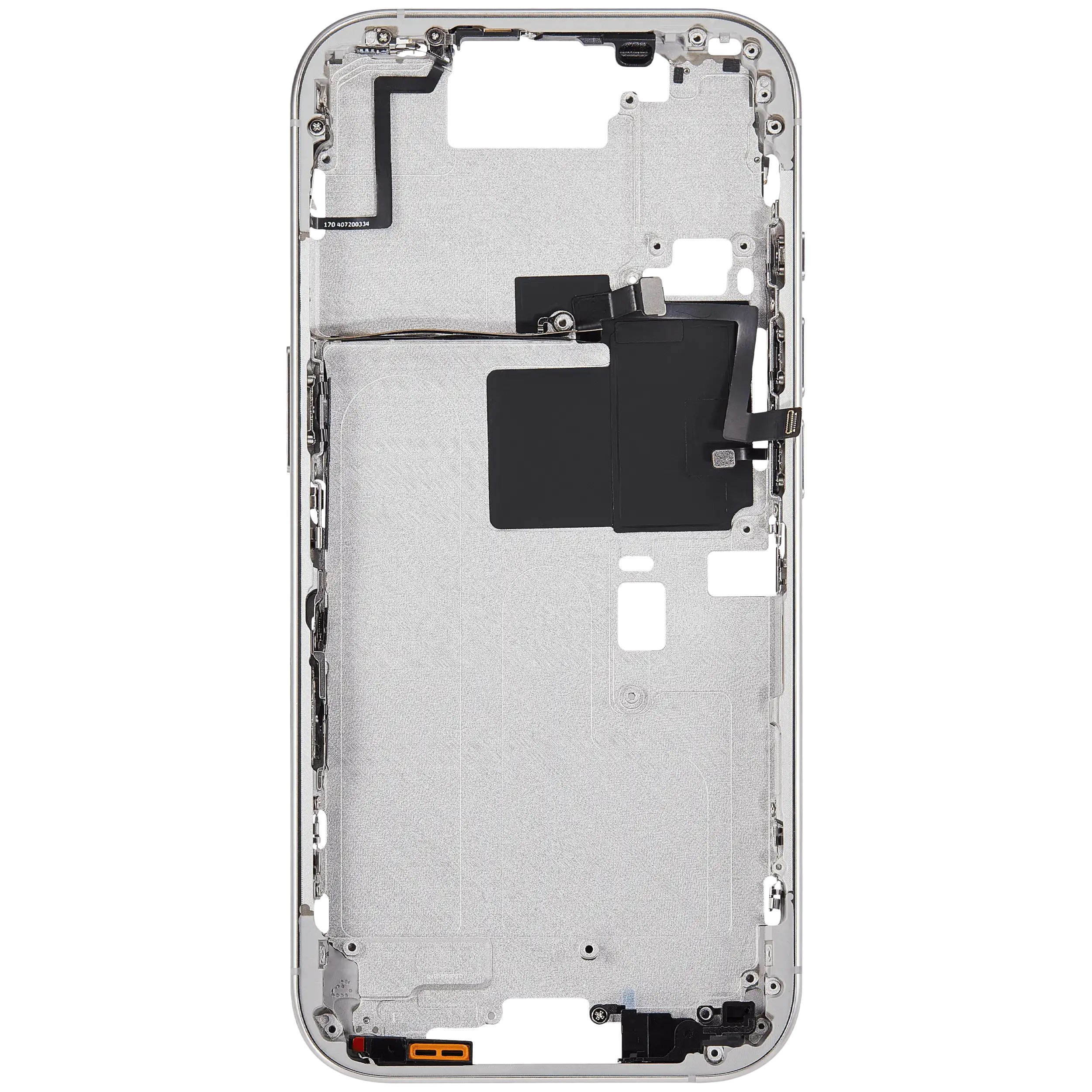 Mittelrahmen mit Power und Lautstärketaste für iPhone 16 Pro (US-Version) (Aftermarket Plus) (White Titanium) – Bild 4