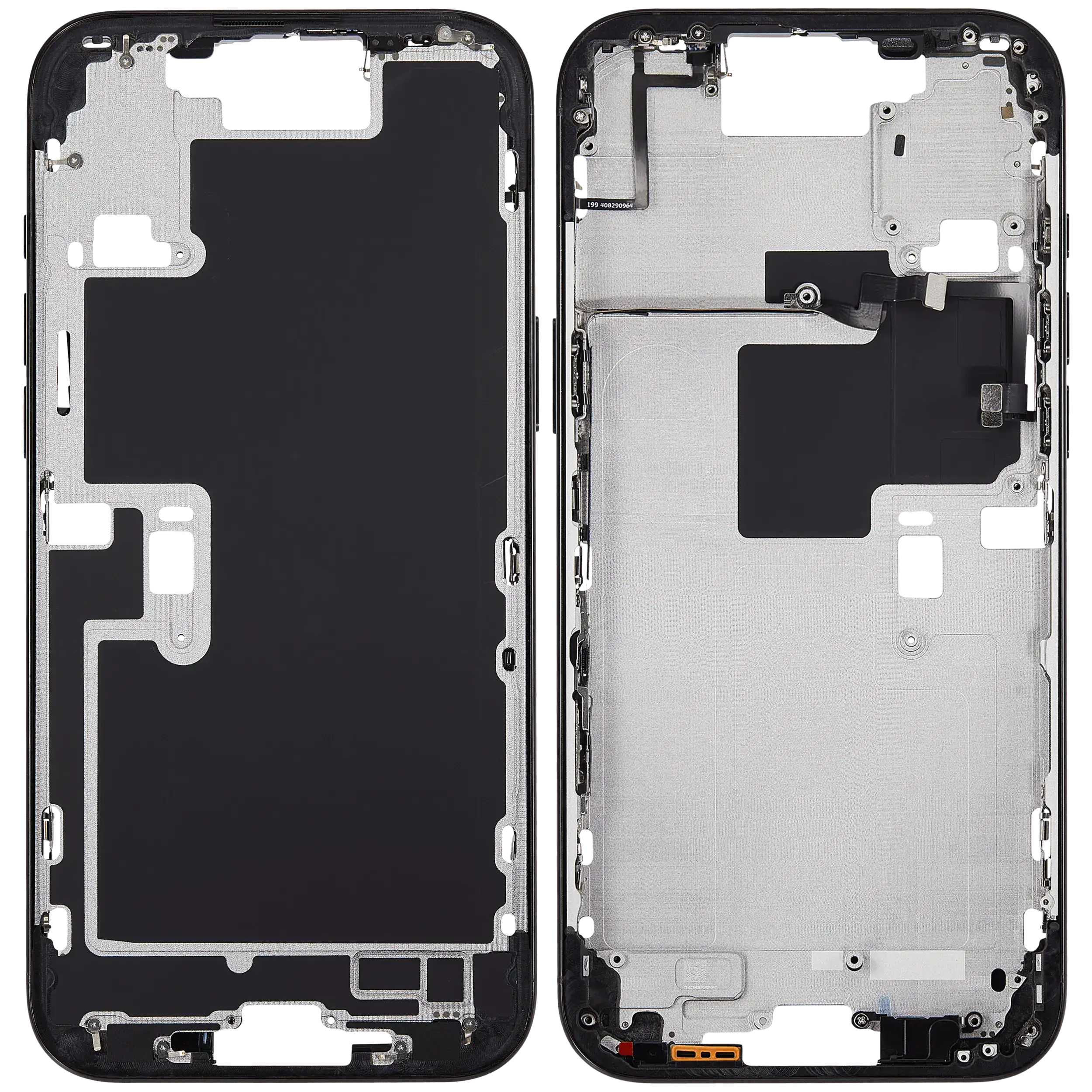 Mittelrahmen mit Power und Lautstärketaste für iPhone 16 Pro Max (US-Version) (Aftermarket Plus) (Black Titanium) – Bild 2