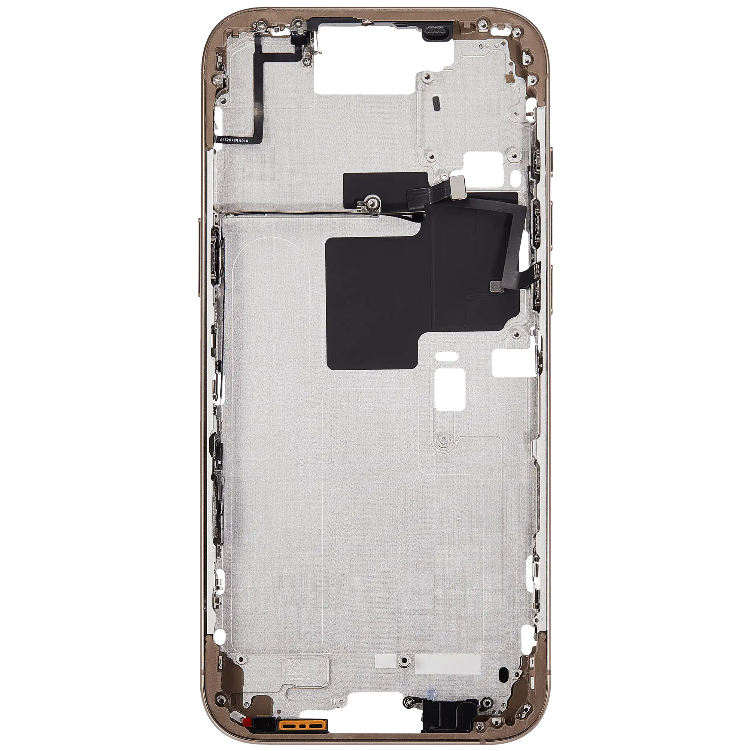 Mittelrahmen mit Power und Lautstärketaste für iPhone 16 Pro Max (US-Version) (Aftermarket Plus) (Desert Titanium) – Bild 4