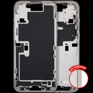 Mittelrahmen mit Power und Lautstärketaste für iPhone 16 Pro Max (US-Version) (Aftermarket Plus) (Natural Titanium)