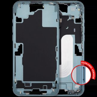 Mittelrahmen mit Power und Lautstärketaste für iPhone 16 Plus (EU / globale Version) (Aftermarket Plus) (Teal)