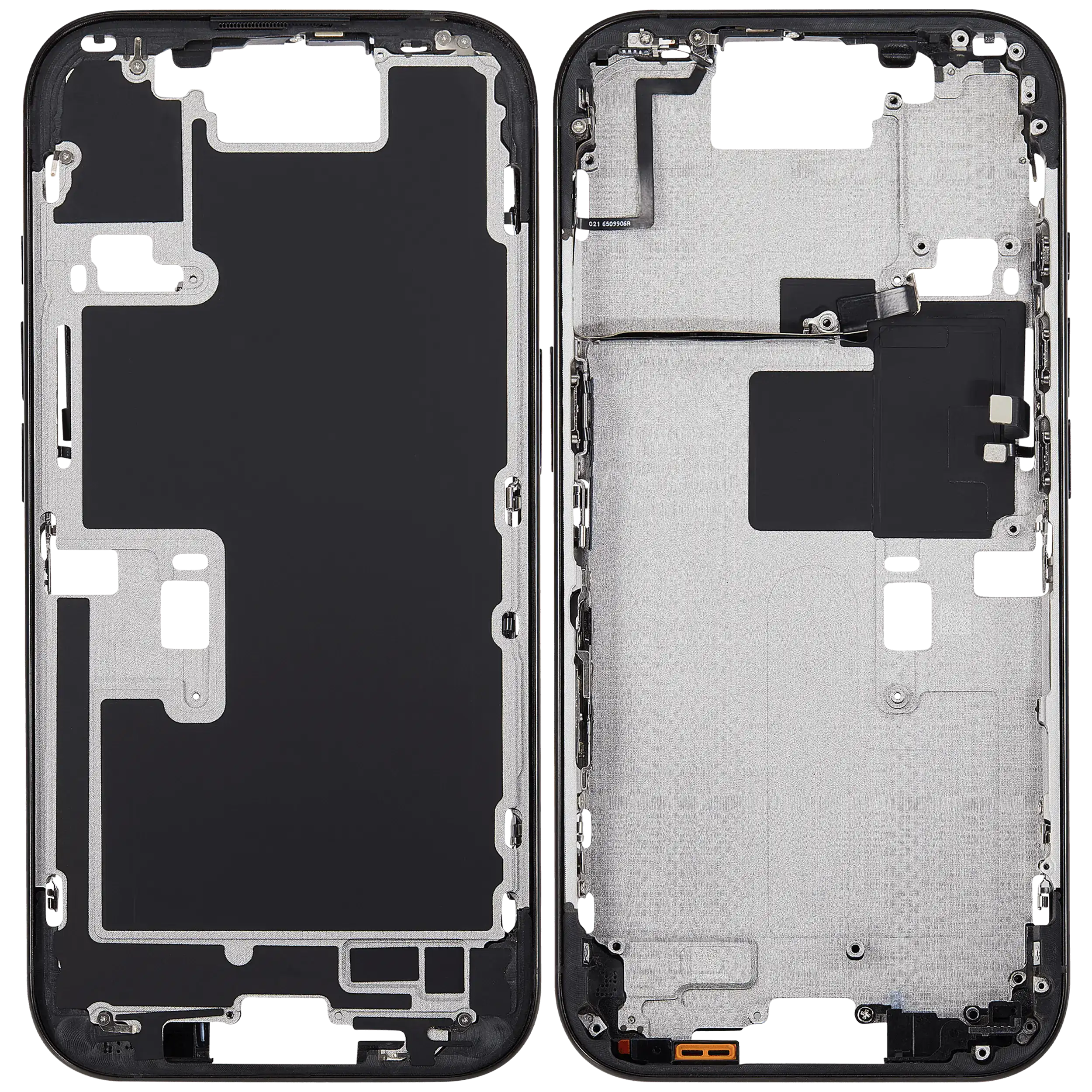 Mittelrahmen mit Power und Lautstärketaste für iPhone 16 Pro (EU / globale Version) (Aftermarket Plus) (Black Titanium) – Bild 2