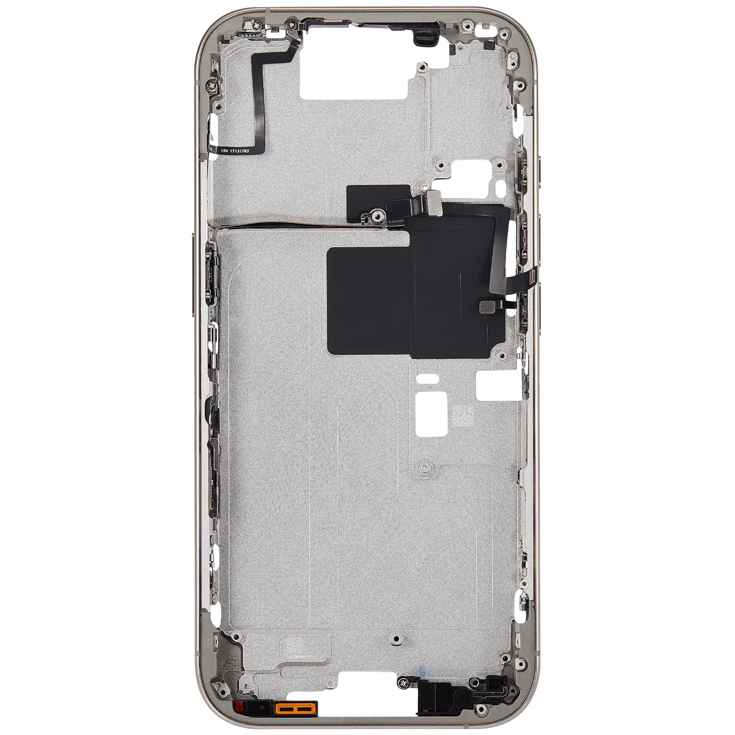 Mittelrahmen mit Power und Lautstärketaste für iPhone 16 Pro (EU / globale Version) (Aftermarket Plus) (Natural Titanium) – Bild 4