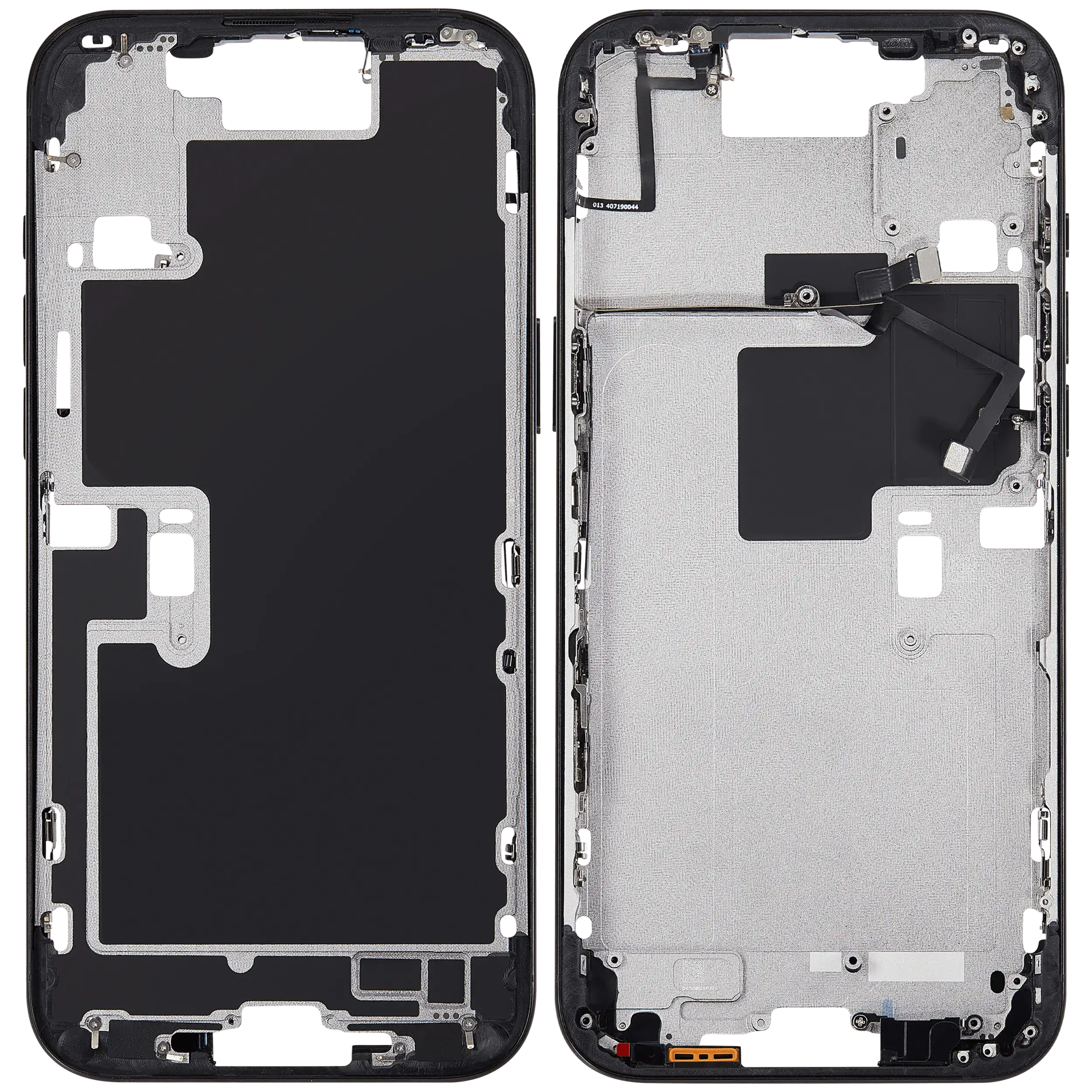 Mittelrahmen mit Power und Lautstärketaste für iPhone 16 Pro Max (EU / globale Version) (Aftermarket Plus) (Black Titanium) – Bild 2