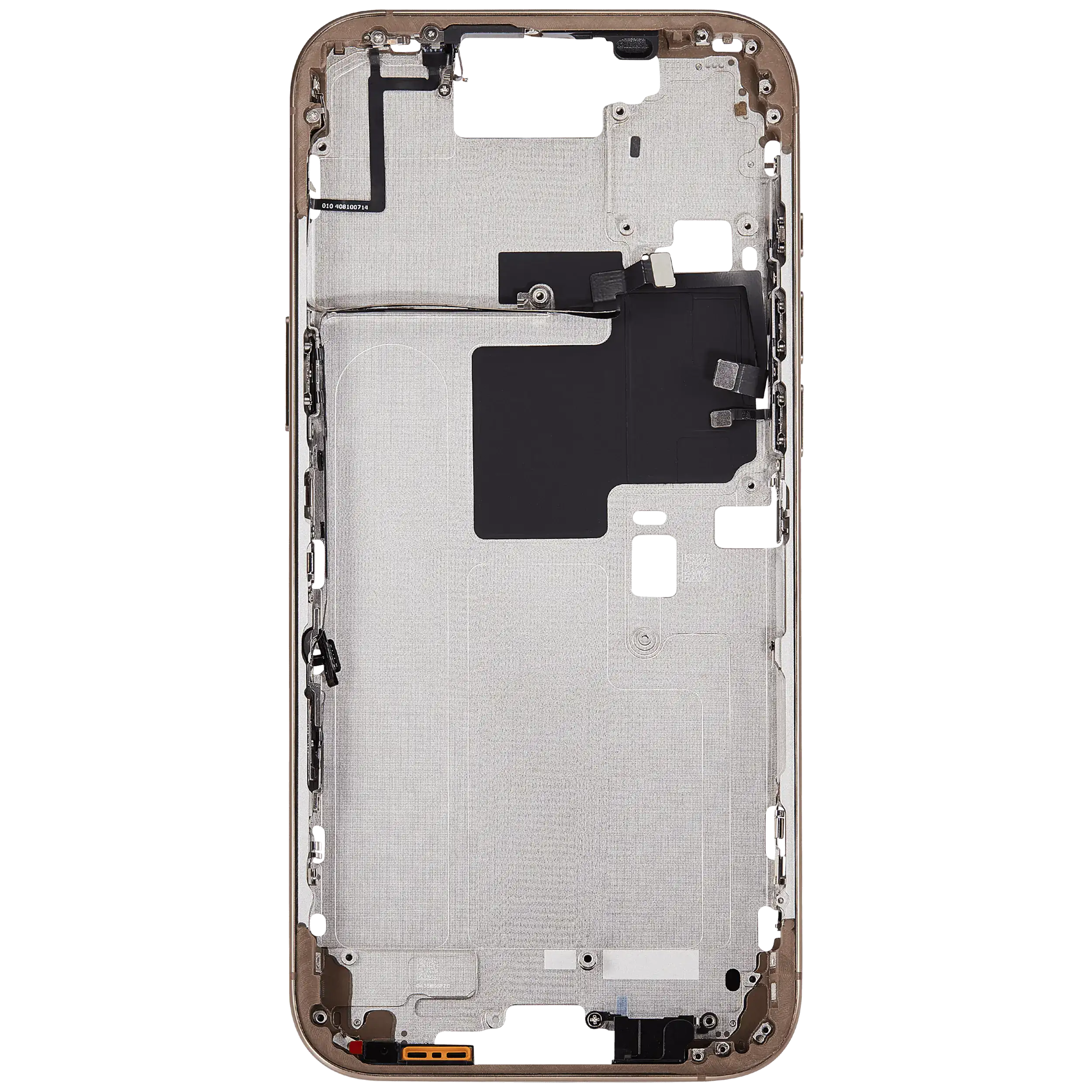 Mittelrahmen mit Power und Lautstärketaste für iPhone 16 Pro Max (EU / globale Version) (Aftermarket Plus) (Desert Titanium) – Bild 4