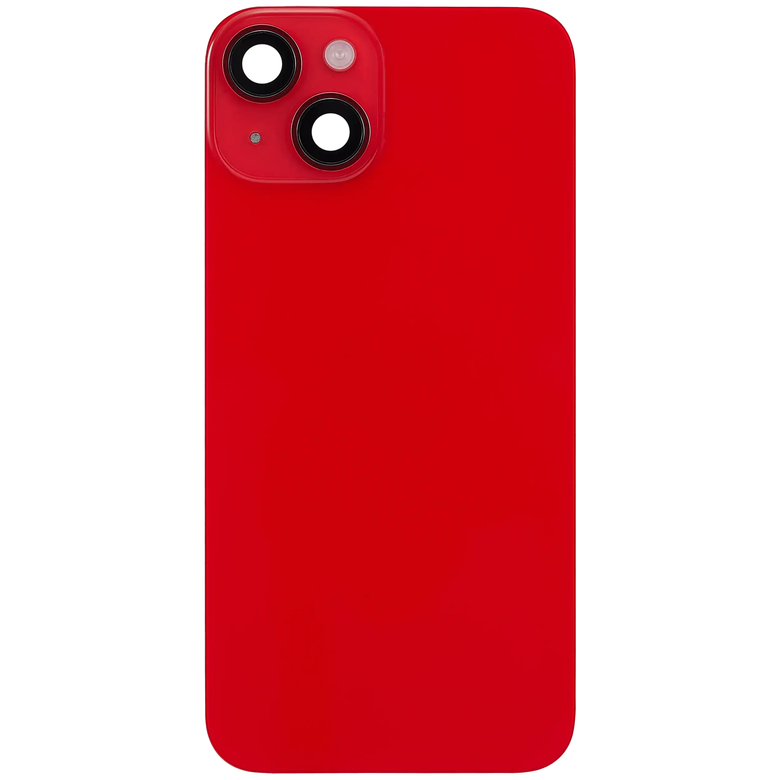 Rückglas mit MagSafe Magnet & NFC & Taschenlampen-Flexkabel für iPhone 14 (ausgebautes Originalteil: Grade C) (Red (Rot)) – Bild 3