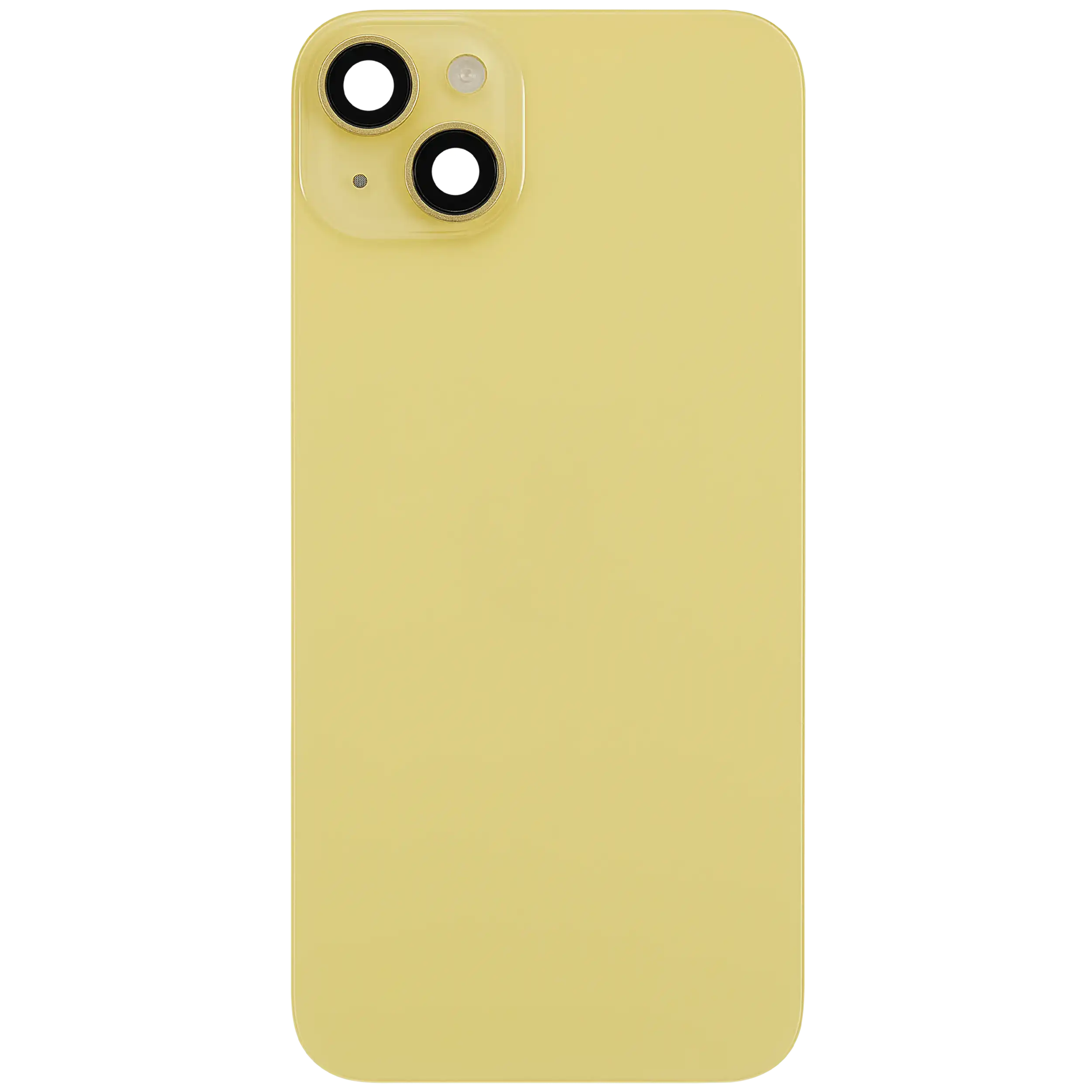 Rückglas mit MagSafe Magnet & NFC & Taschenlampen-Flexkabel für iPhone 14 Plus (ausgebautes Originalteil: Grade C) (Yellow) – Bild 3